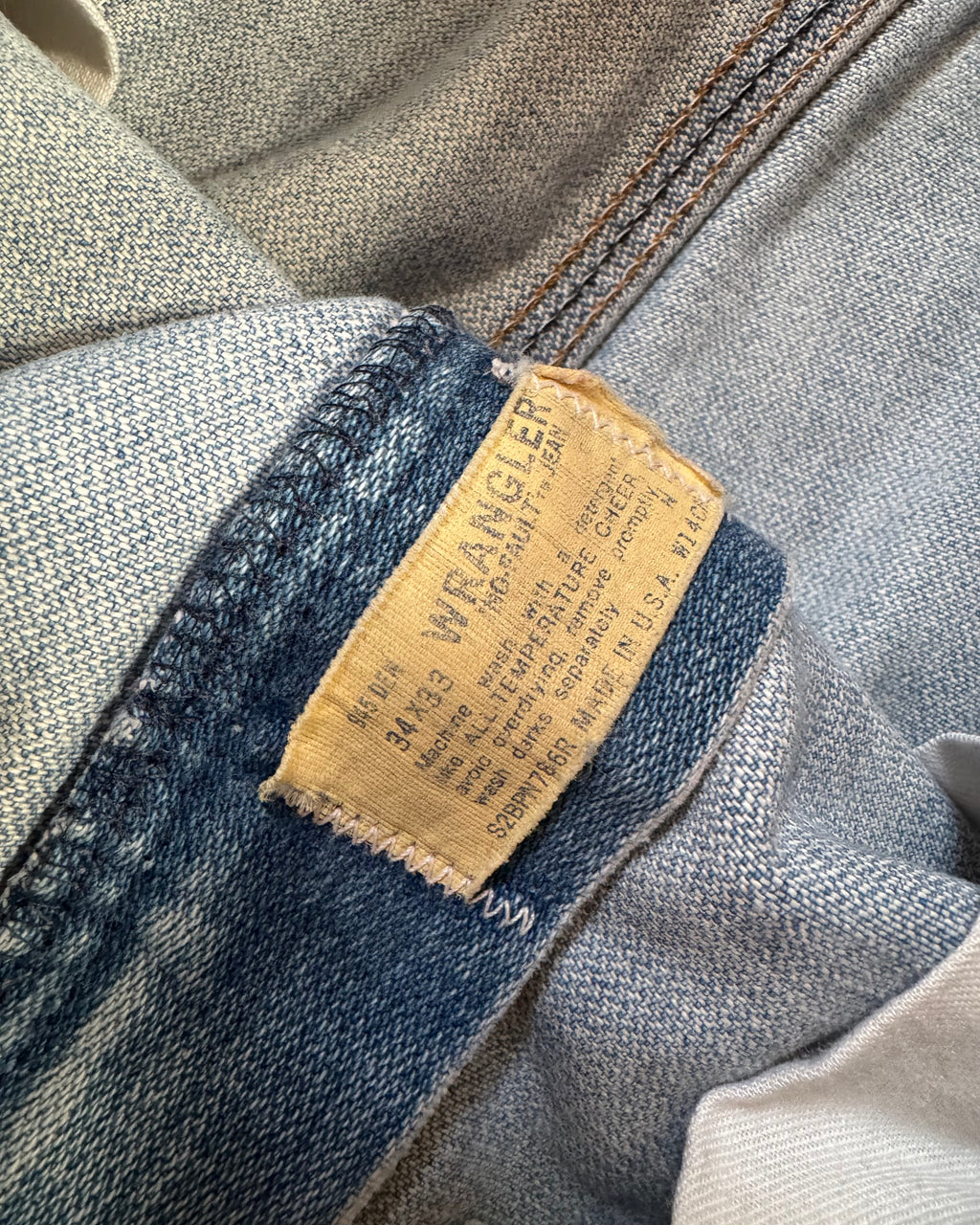 Vintage 1960s/70s wrangler faded distressed boot cut jeans