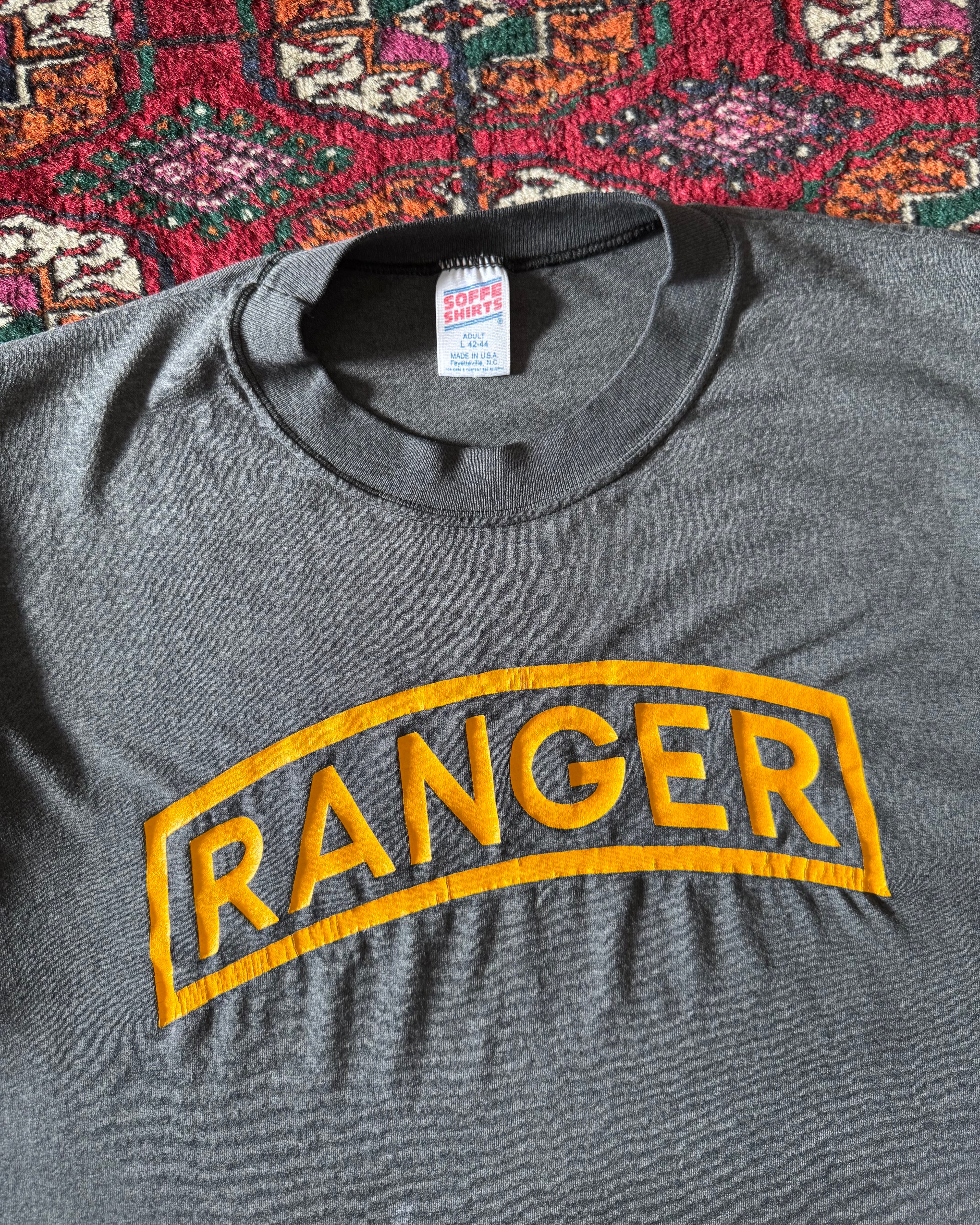 Vintage 1990s ranger faded paint splatter T-shirt