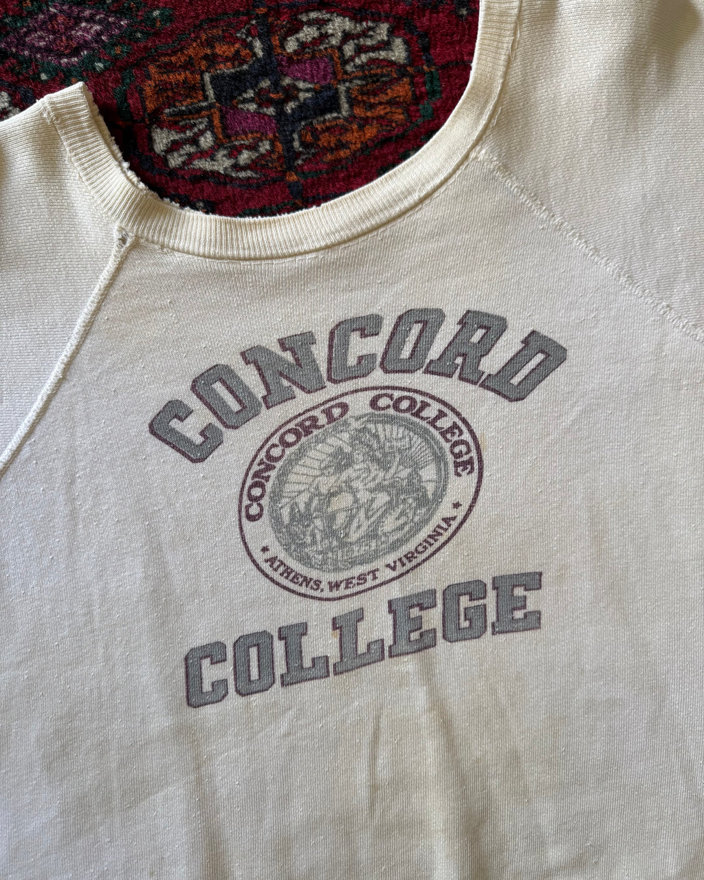 1960s distressed Concord collage sweat