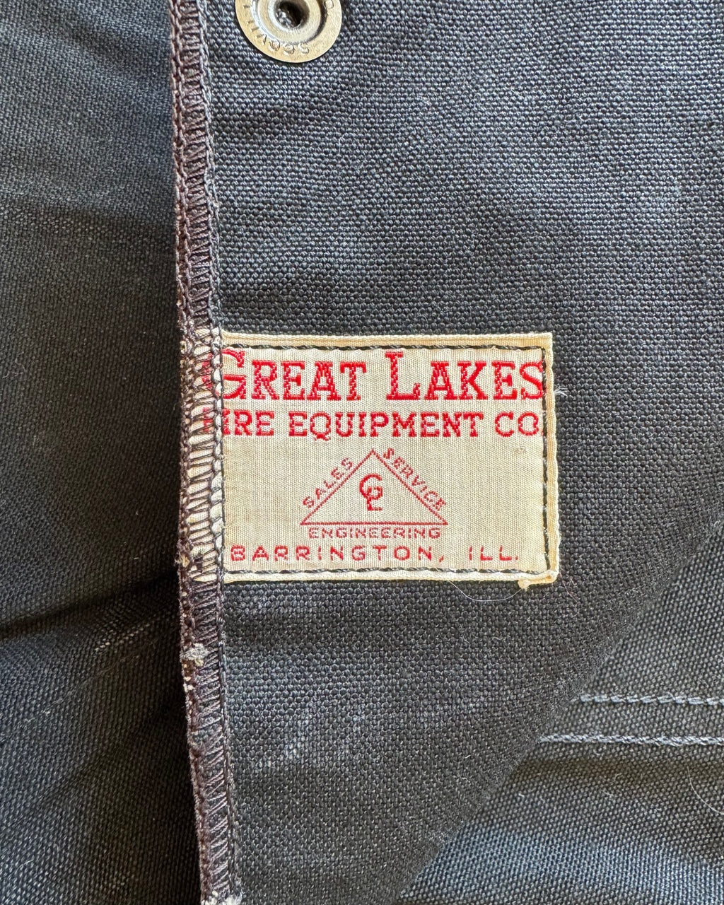 1960s black fireman clasp pants