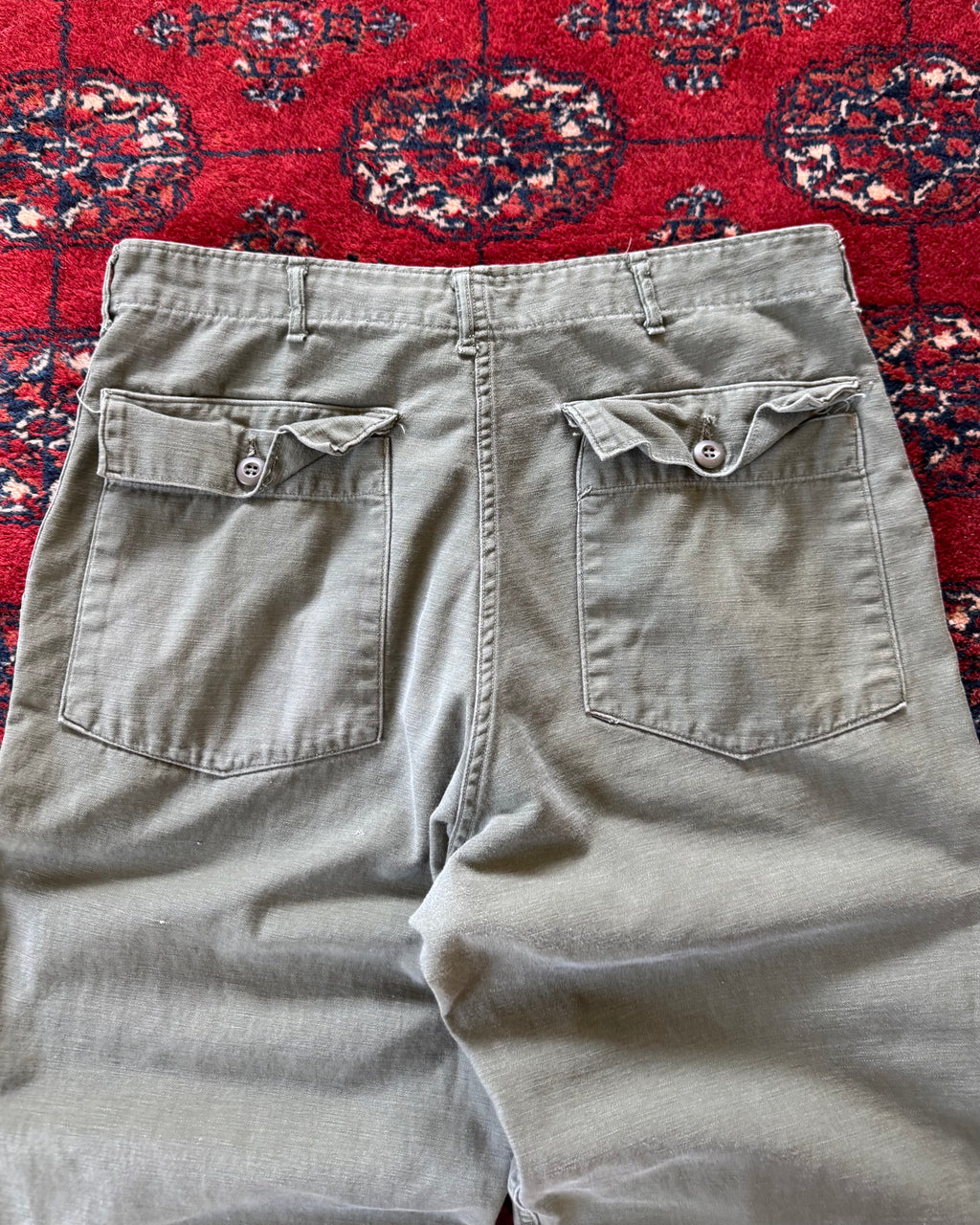 1960s zipper fly OG-107 fatigue pants