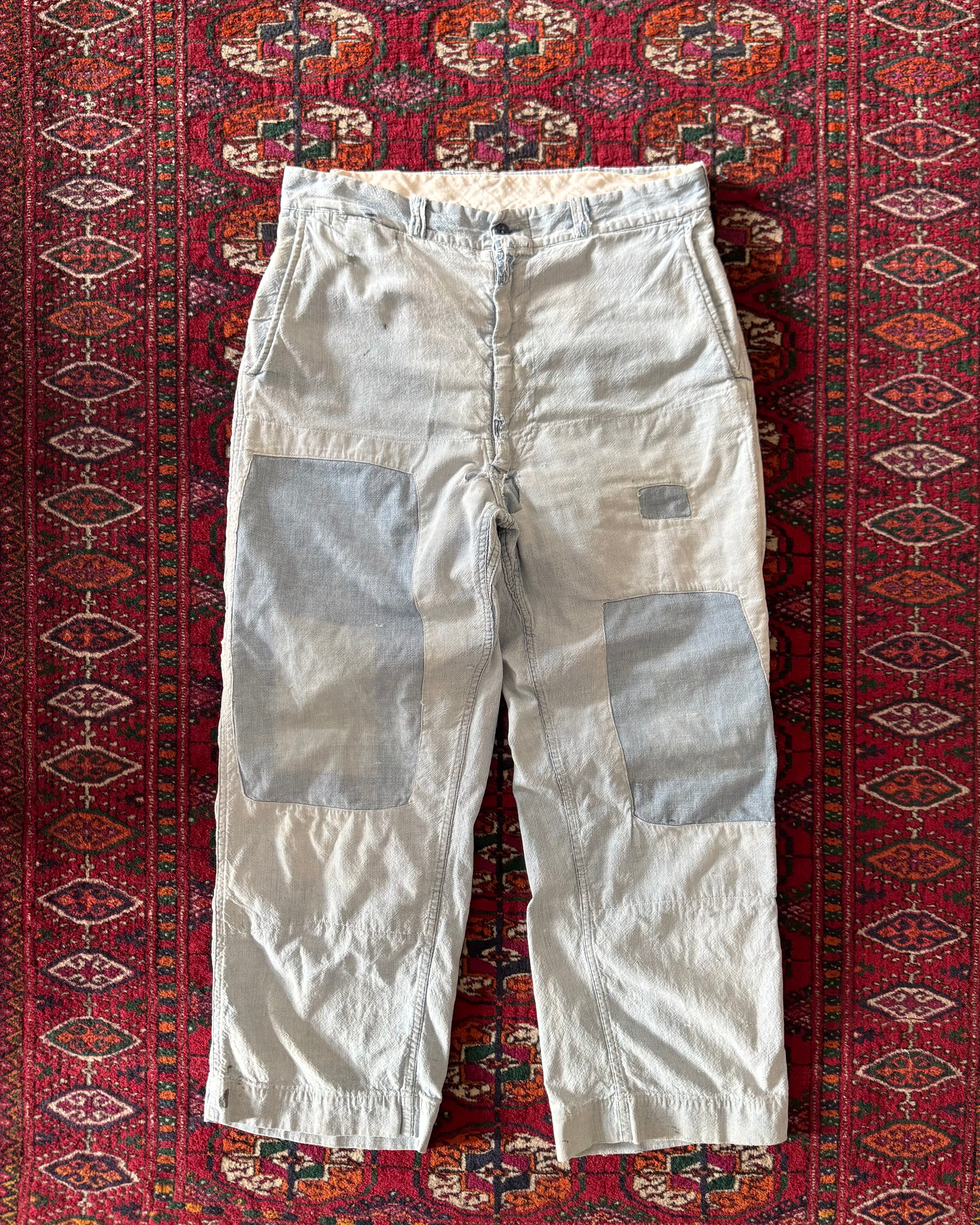 Vintage 1950s farmhouse repaired sanforized pants ￼