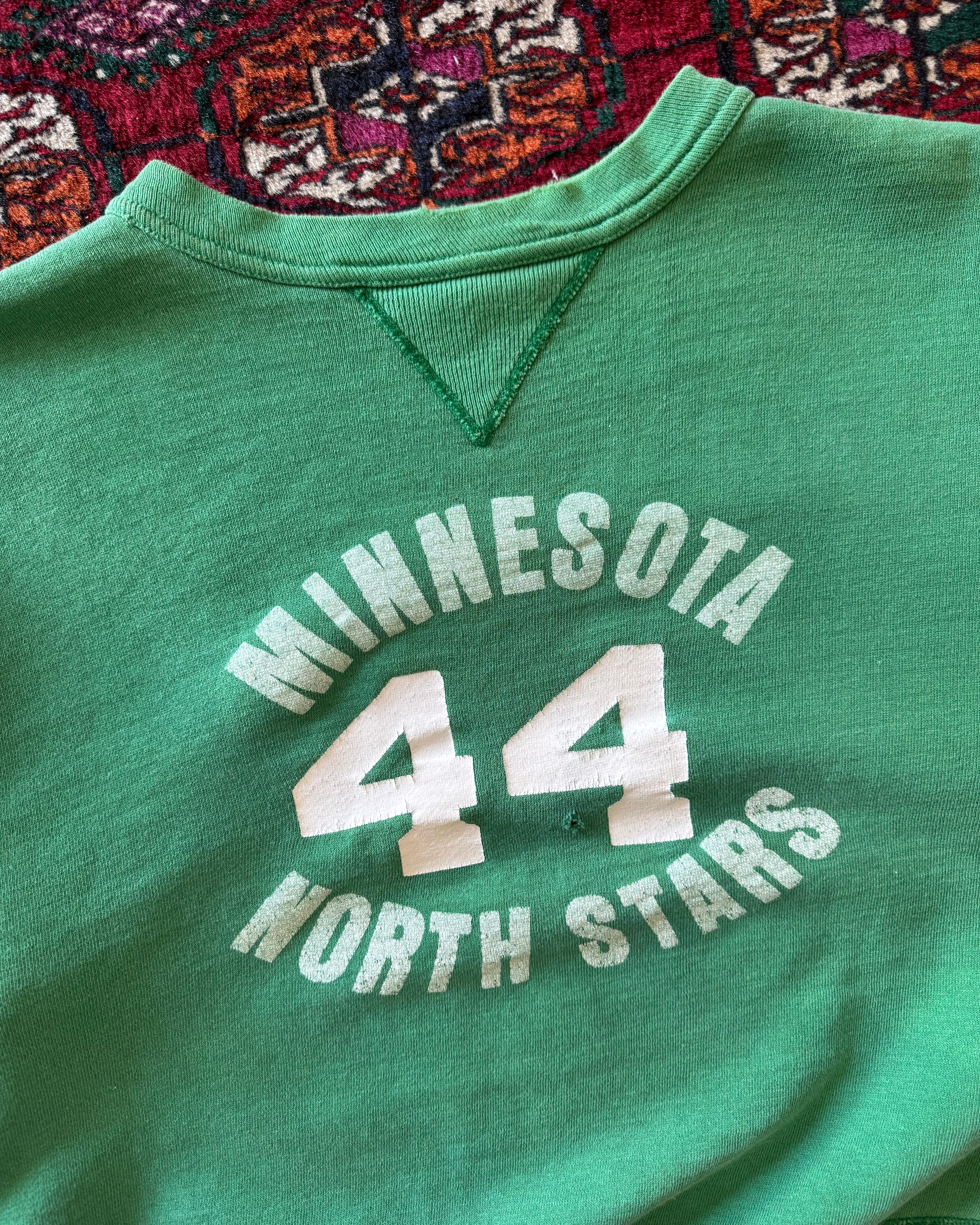 1950s Minnesota North Stars player issue chopped sweat