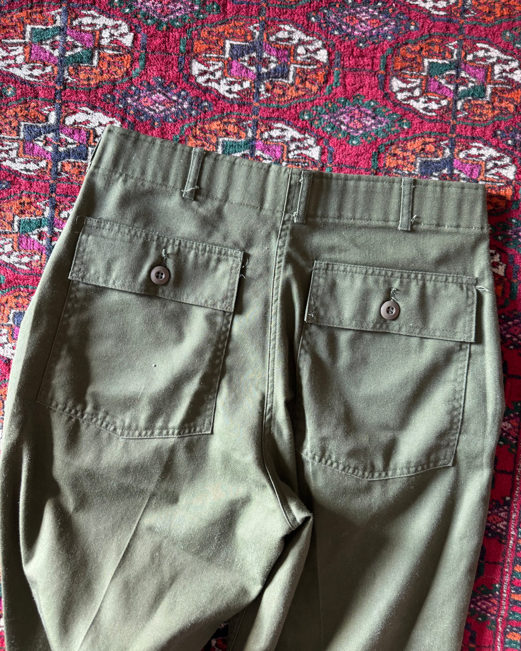 Vintage army OG 507 cut off