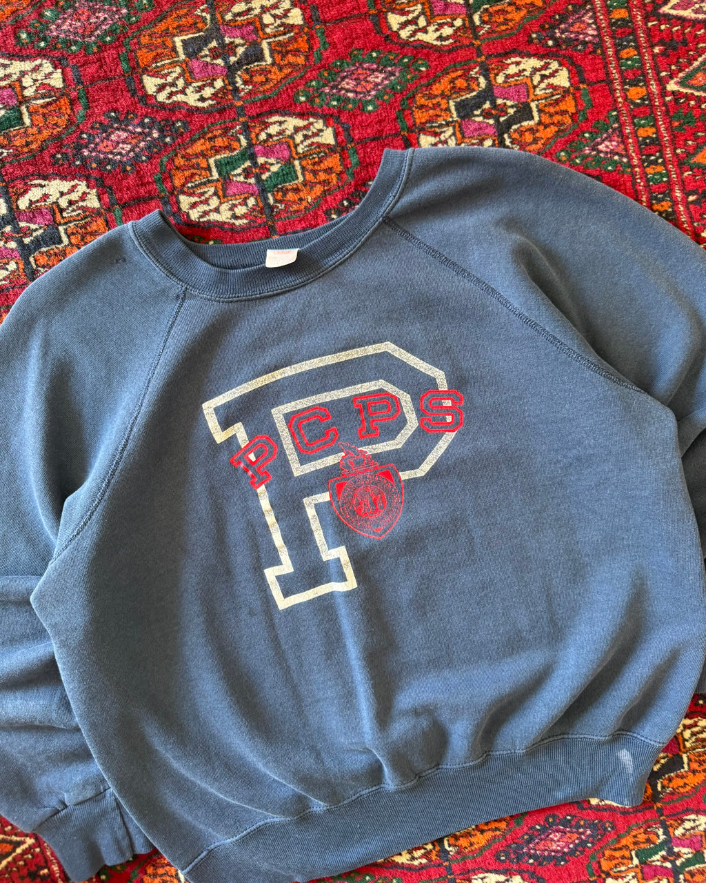 1970s/80s champion blue bar, Philadelphia College of pharmacy and science sweatshirt