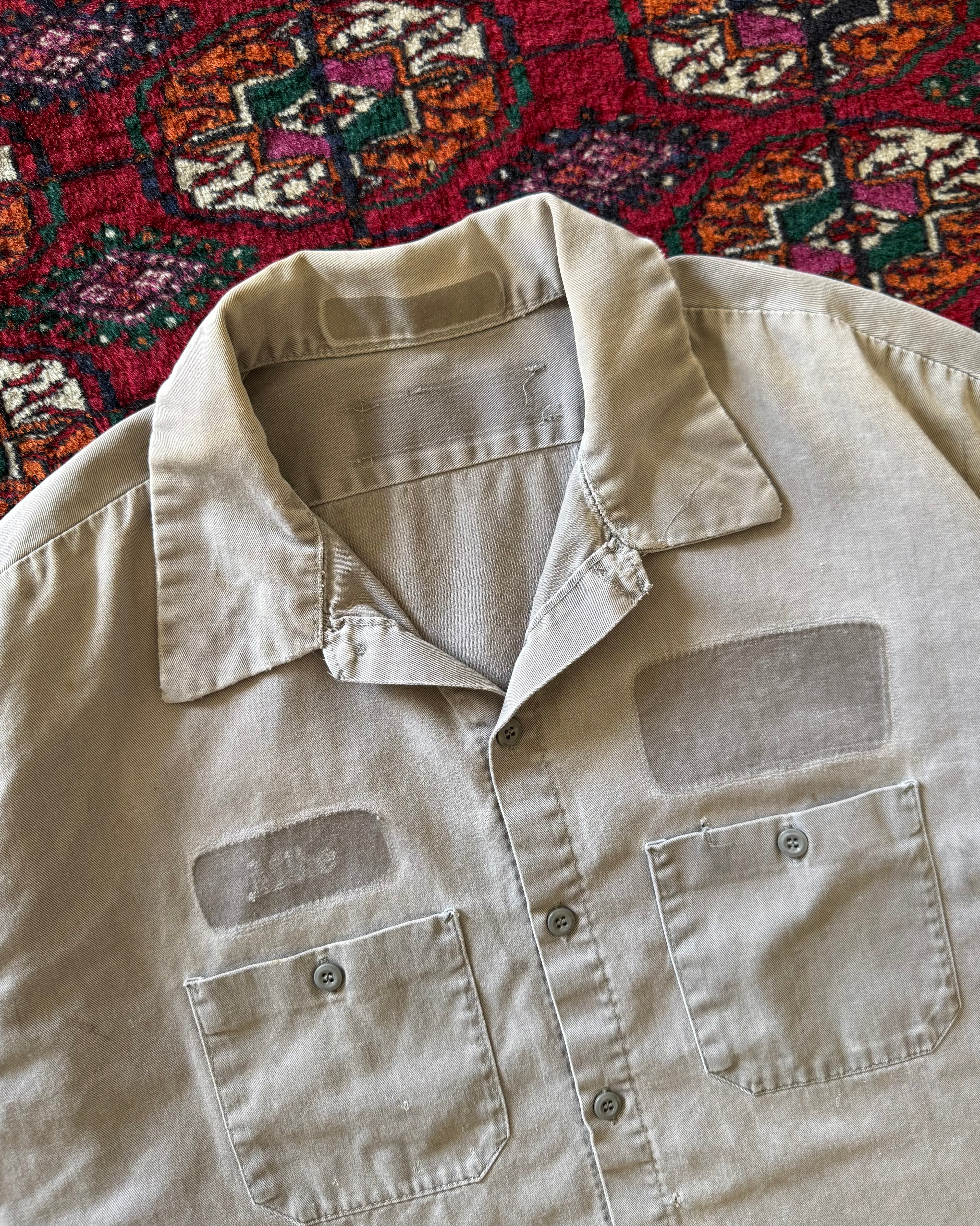 1970s distressed work shirt