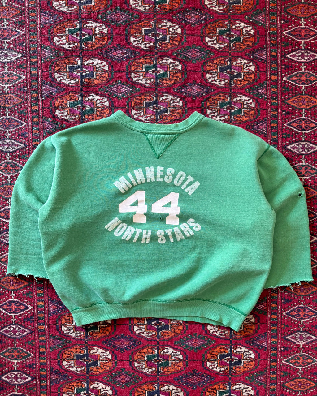 1950s Minnesota North Stars player issue chopped sweat