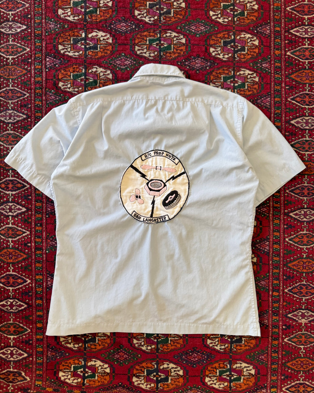 Vintage 1950s Academy of model aeronautics Dan Lancaster button-down