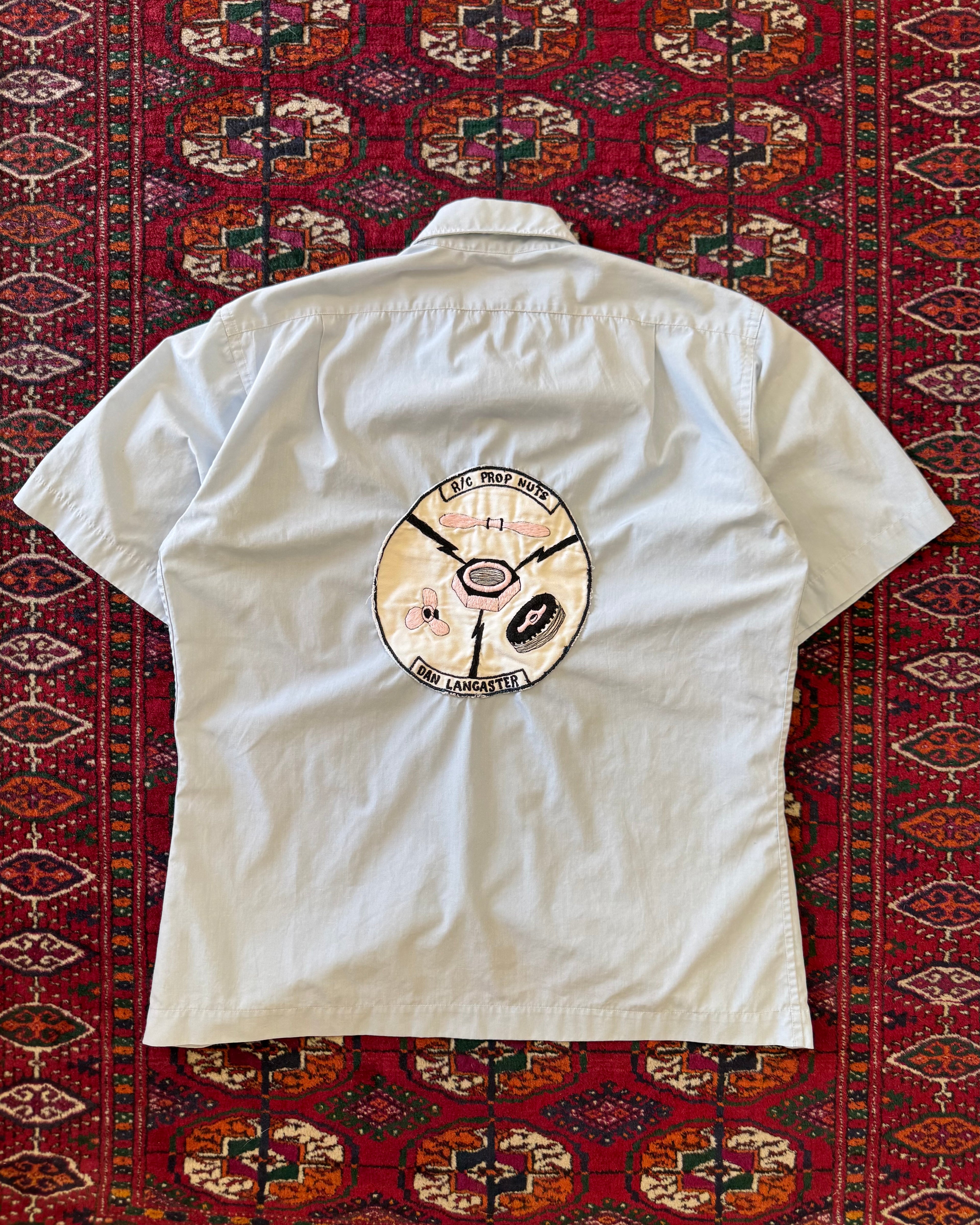 Vintage 1950s Academy of model aeronautics Dan Lancaster button-down