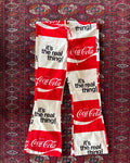 Vintage 1970s Coca-Cola promotional drawstring flares