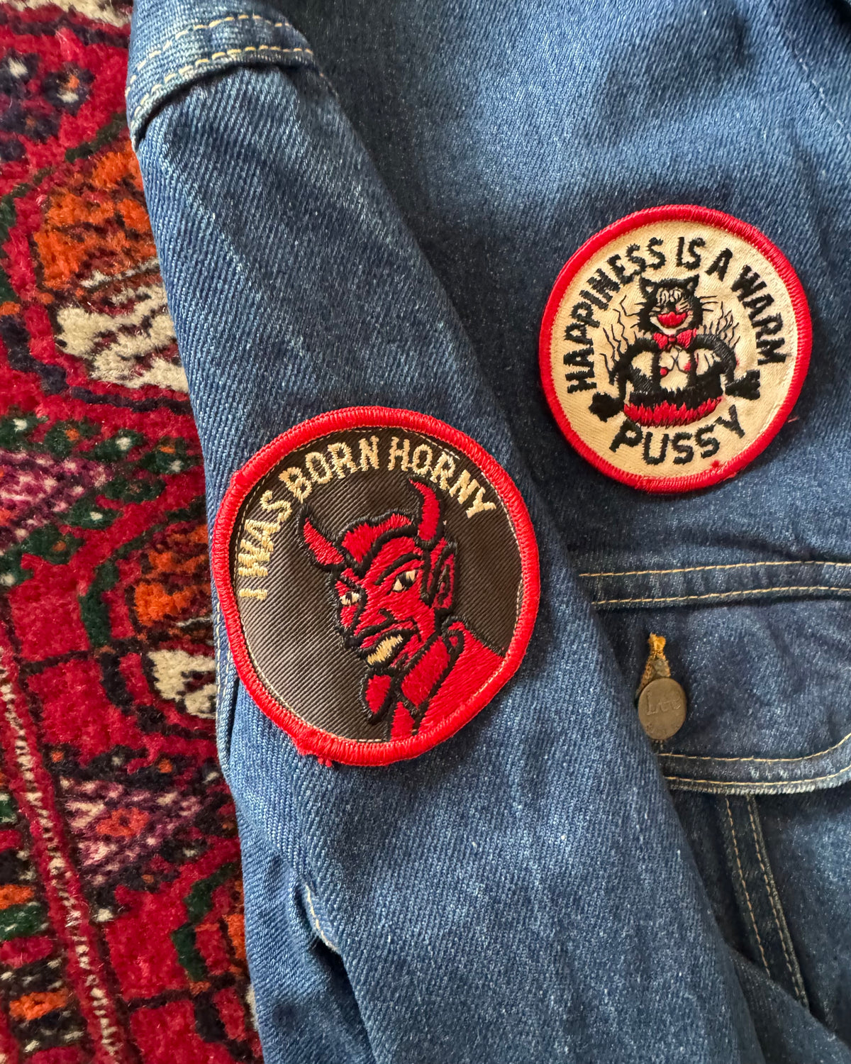 1970s Lee indigo Patches jacket