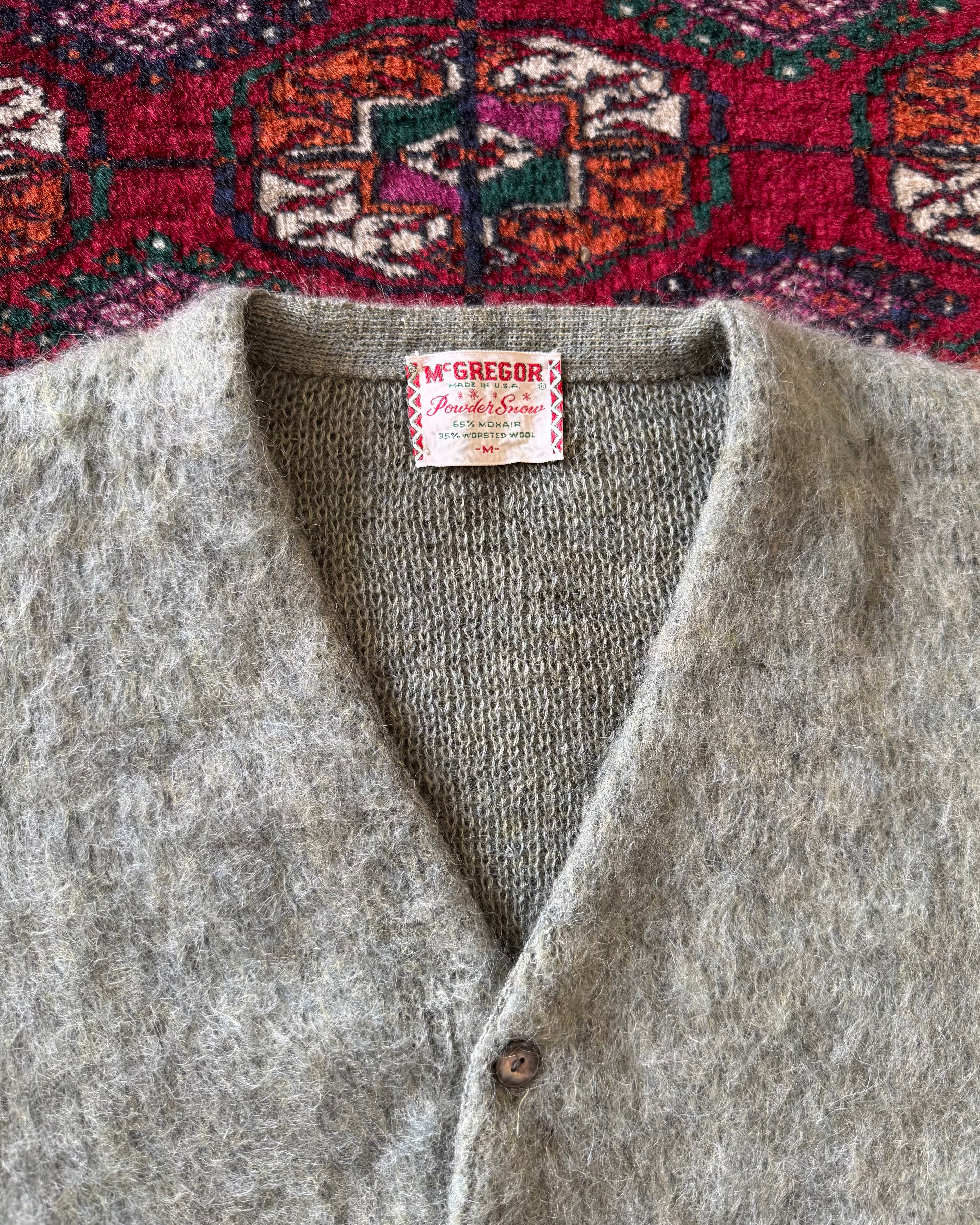 1960s Mcgregor powder snow mohair cardigan