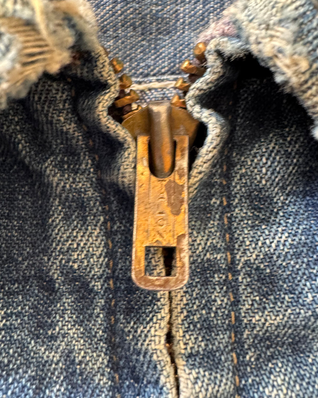 1950s Lee 91-B Jelt Denim distressed jacket
