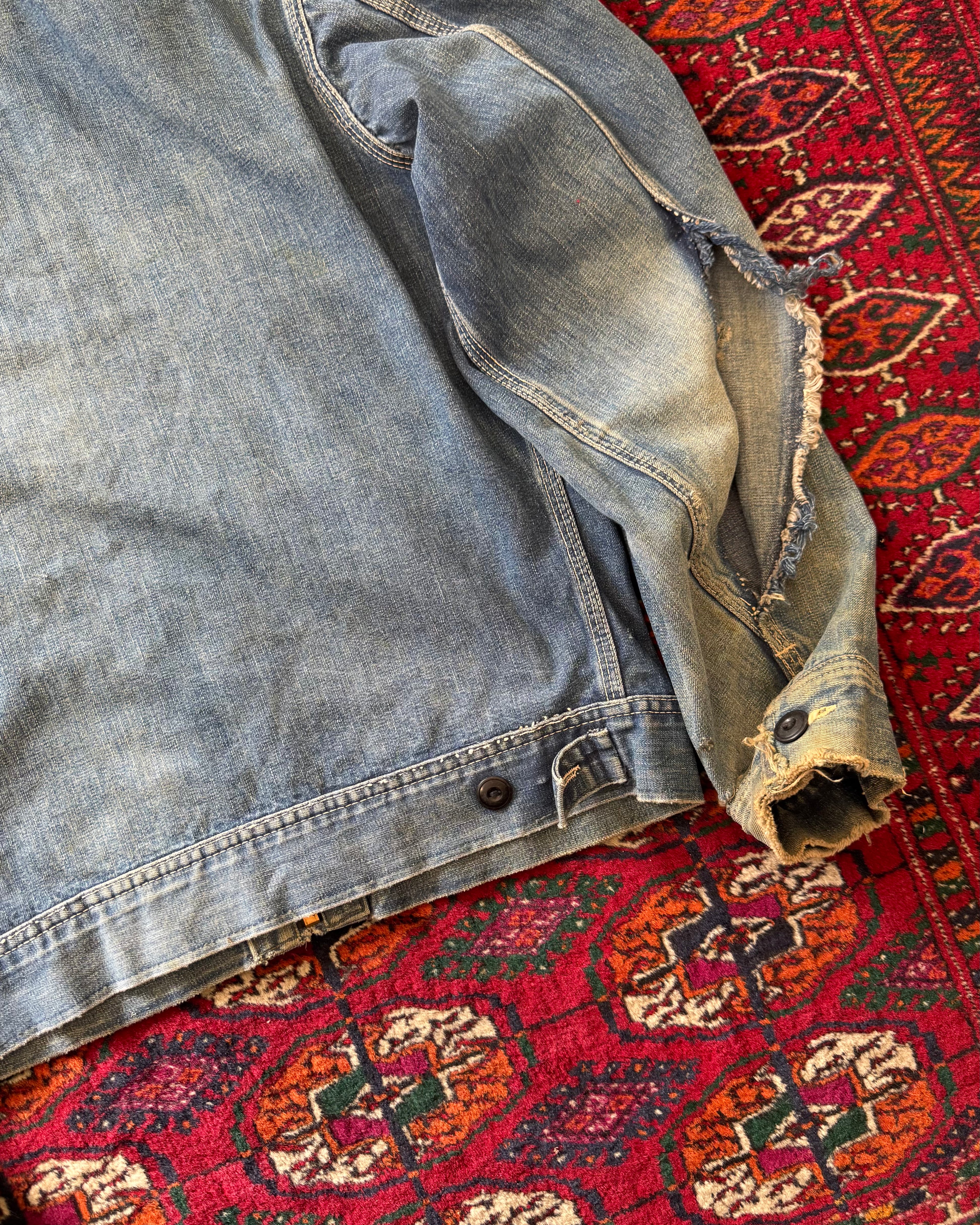 1950s Lee 91-B Jelt Denim distressed jacket
