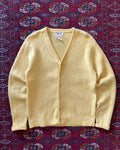 1960s yellow mohair cardigan