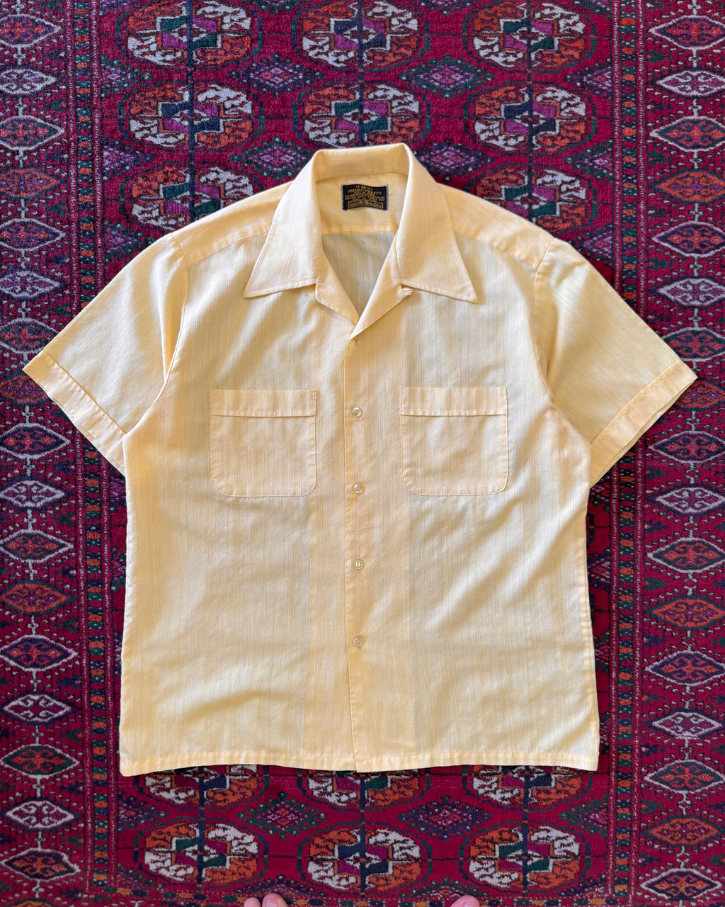 Vintage 1970s Perma-Prest Sears collar loop ￼