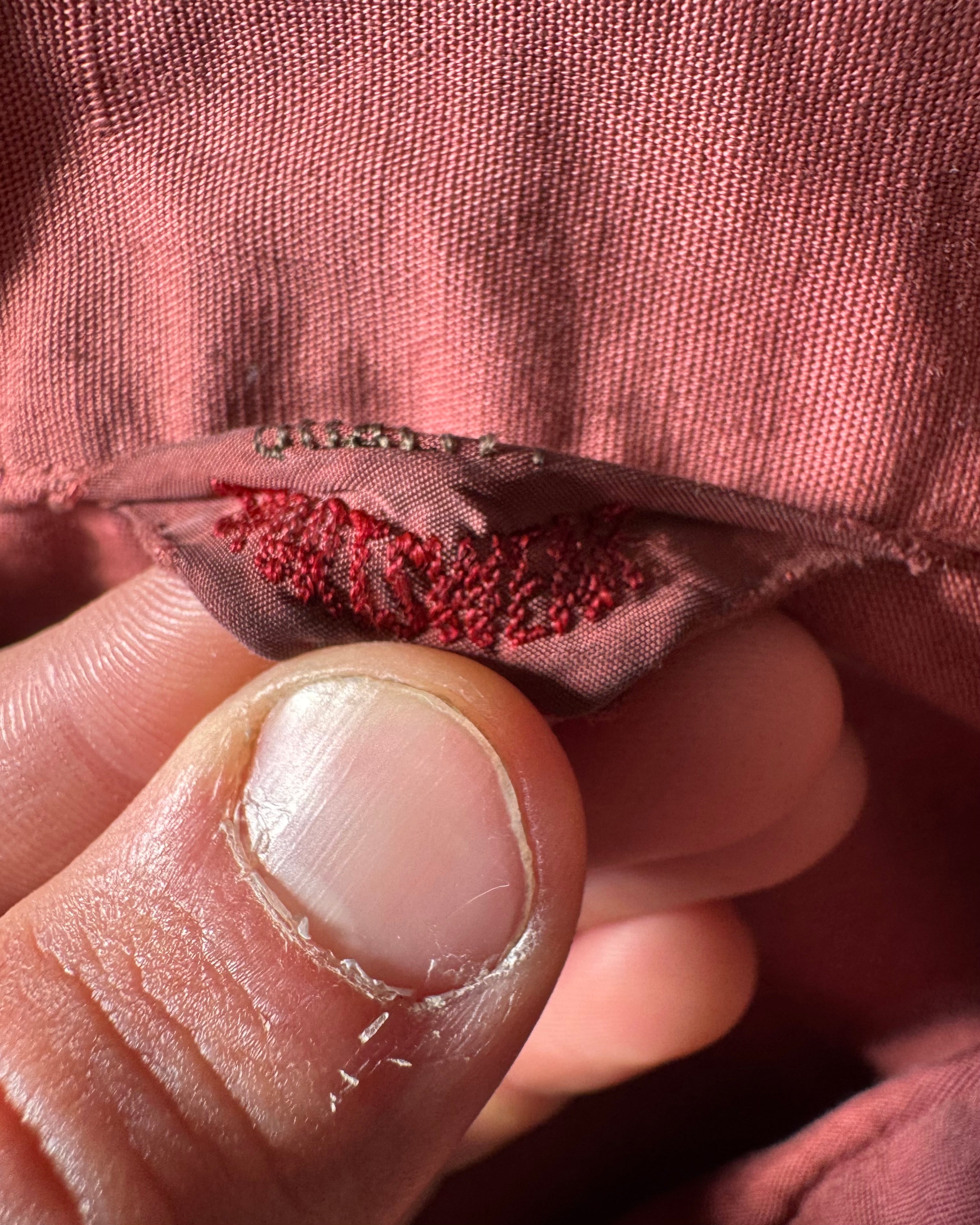 Vintage 1960s distressed pearl River junior College zip up jacket￼