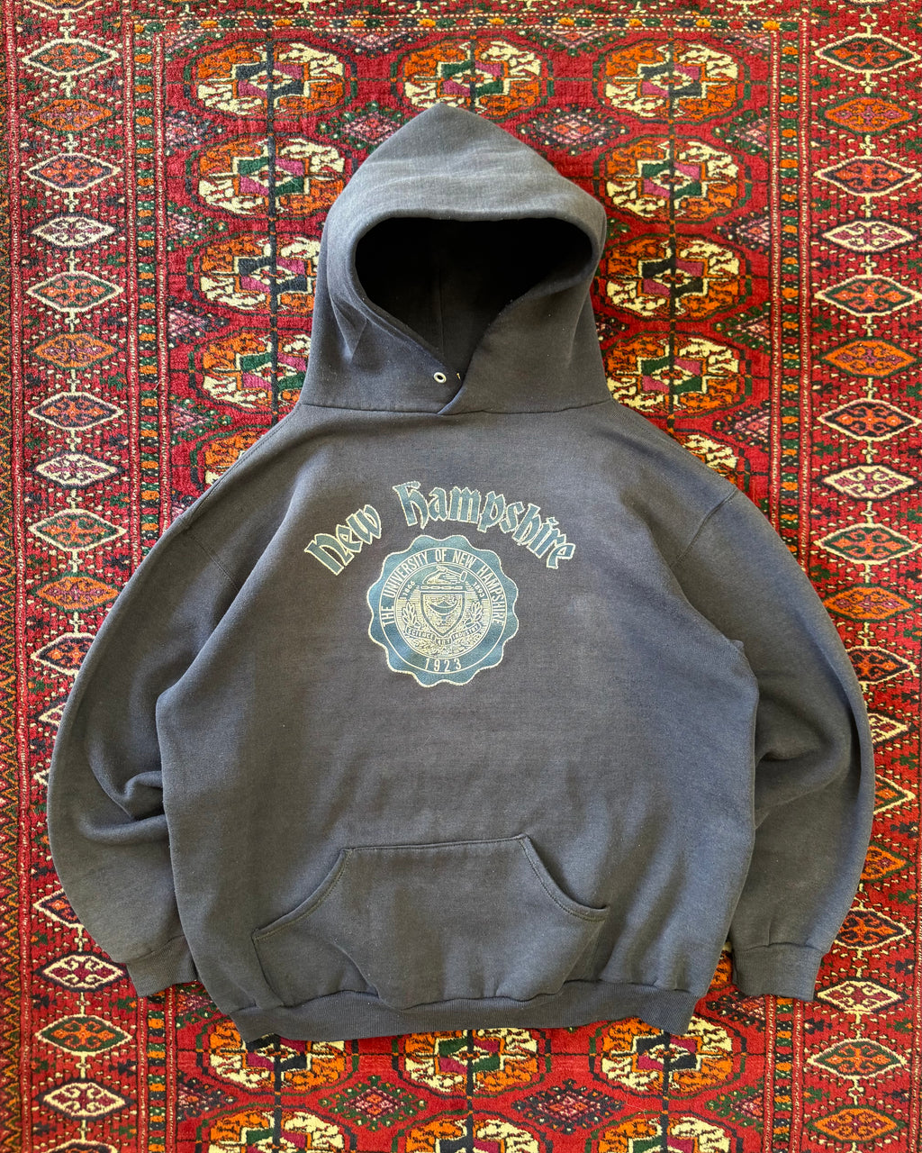 Vintage 1970s Russell athletic University of New Hampshire faded hoodie