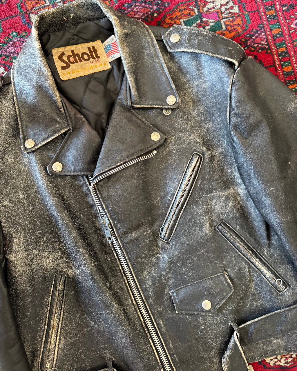 70s/80s Schott NYC “The Smiths” leather jacket￼