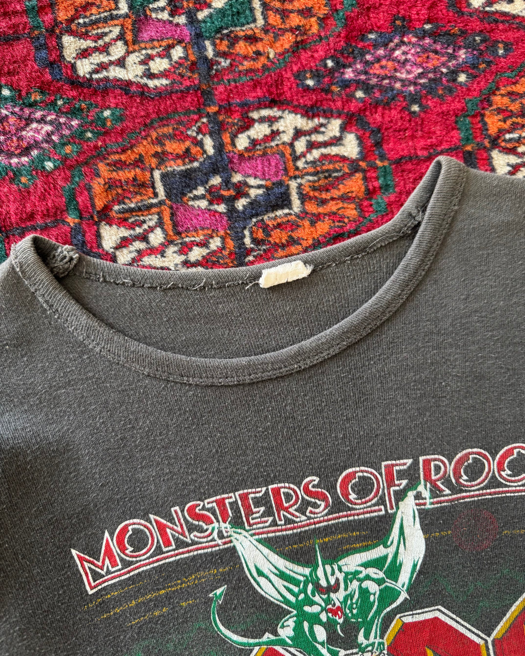 1984 Masters of Rock Germany faded ringer tee