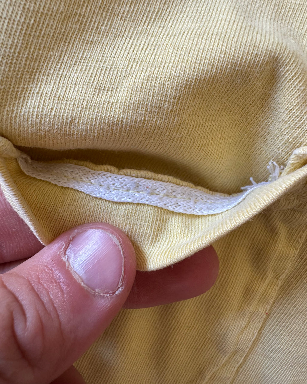1960/70s yellow Miller faded tee