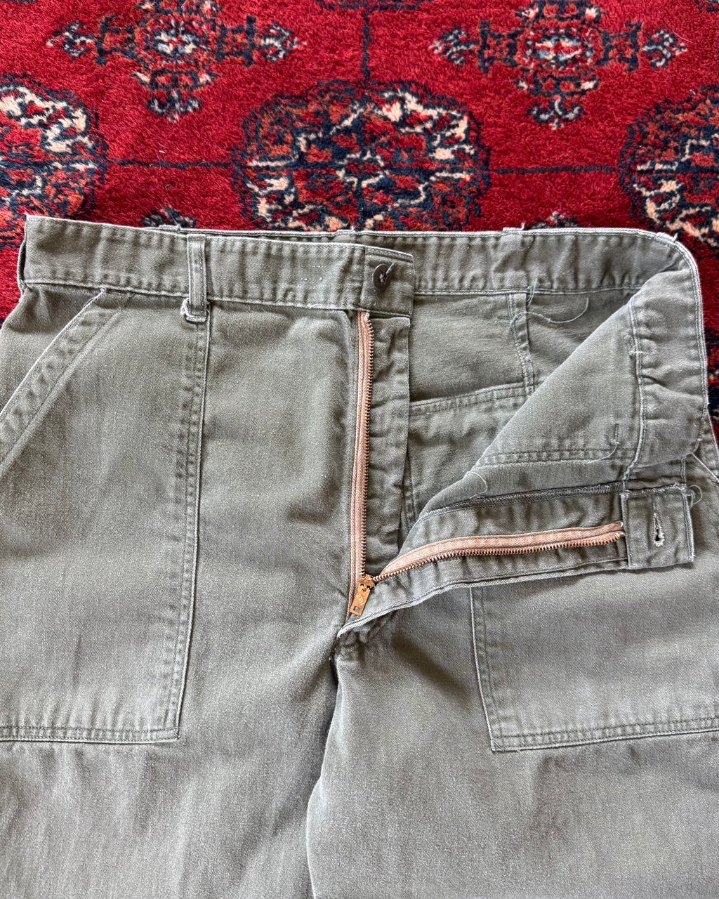1970s zipperfly OG-107 fatigue pants