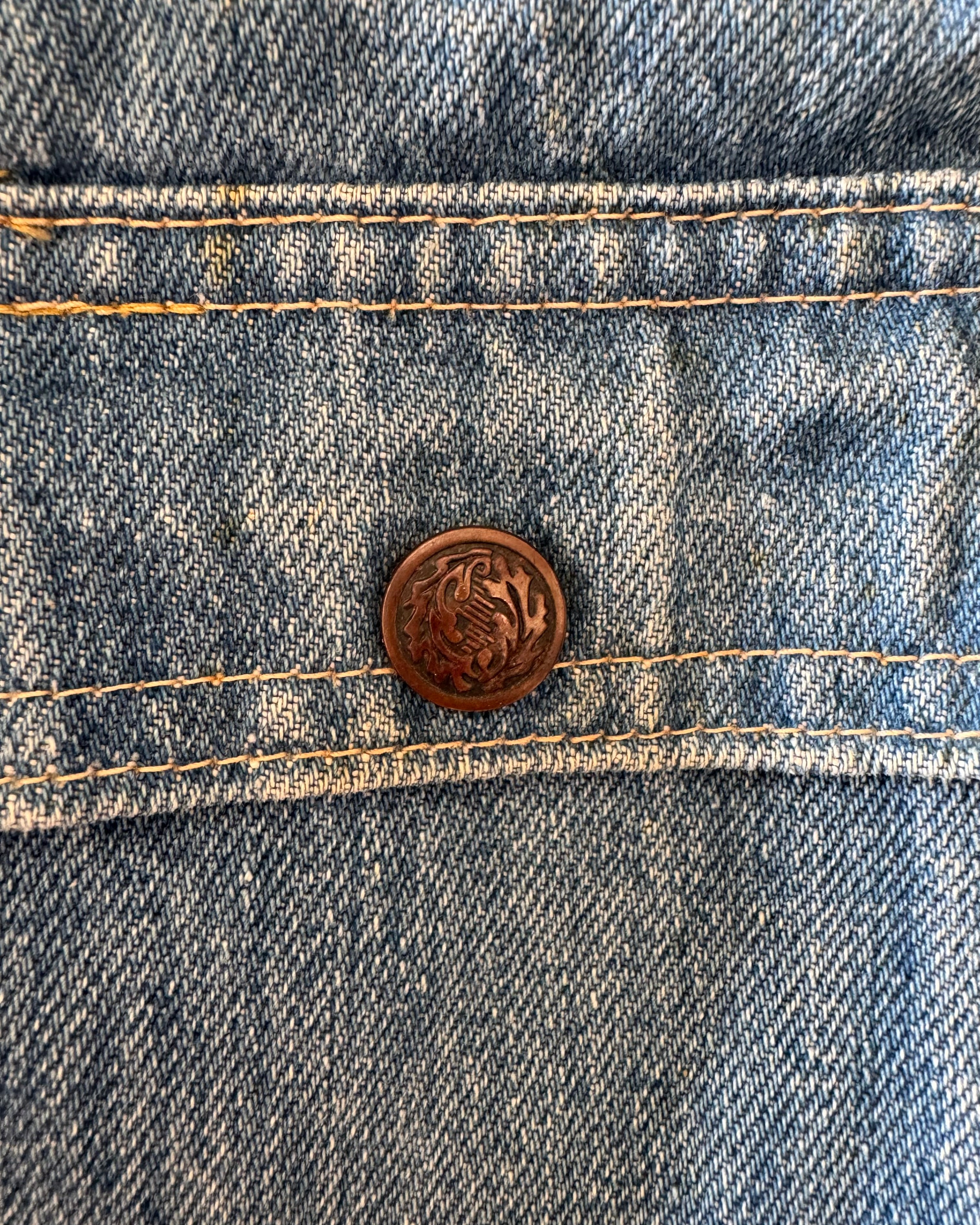 Vintage 1960s/70s full selvedge unbranded denim jacket