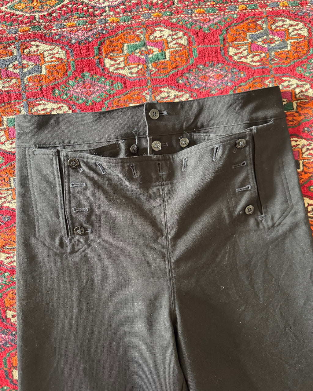 Vintage 1970s/80s naval wool deck flares