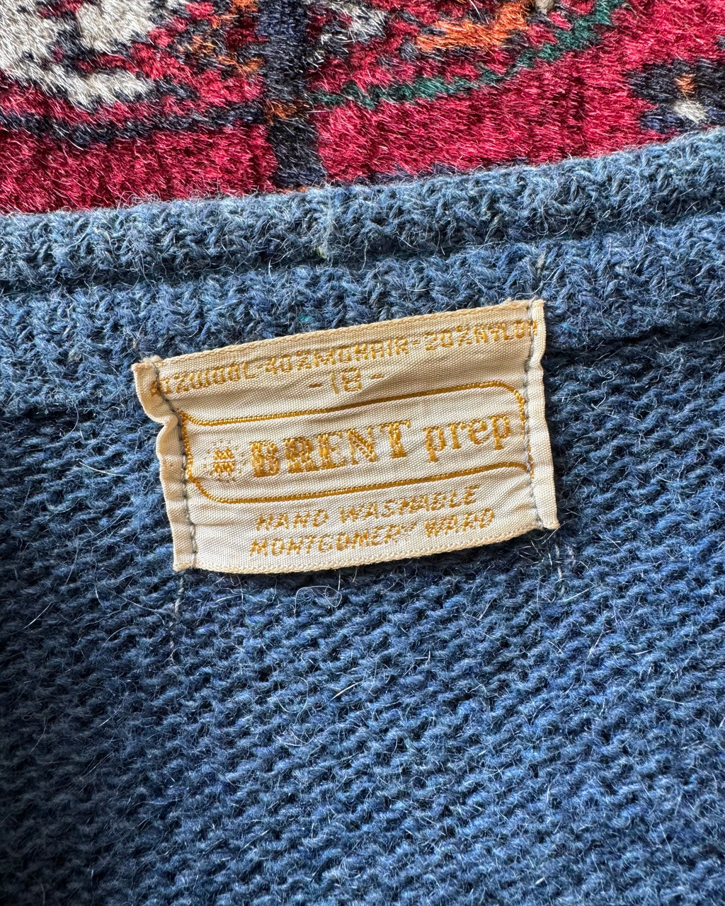1960s Brent blue mohair cardigan