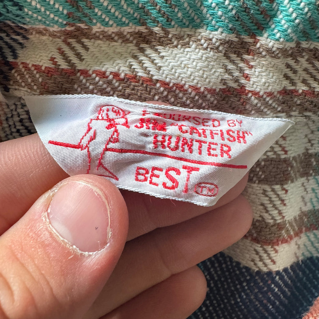 1970s twill cotton flannel