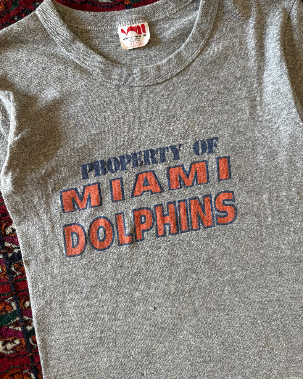 Vintage property of Miami Dolphins 1970s athletic T-shirt
