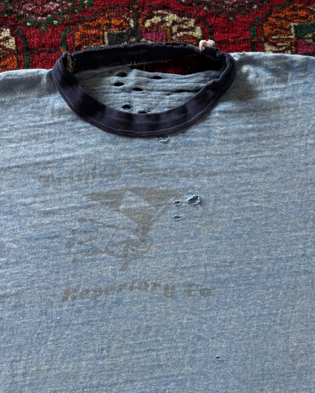 1970s distressed ringer