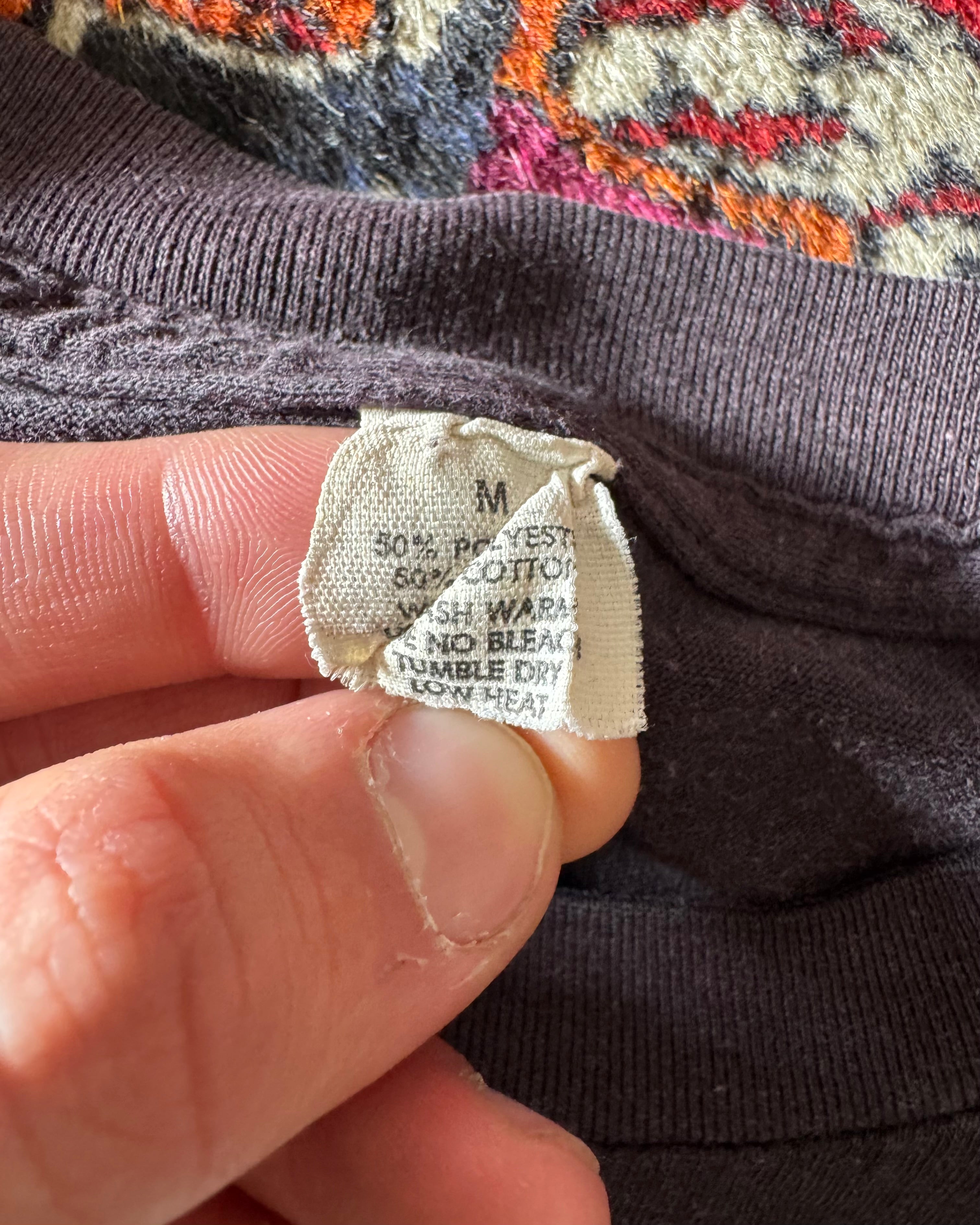 Vintage 1980s toys for tots motorcycle run faded T-shirt ￼