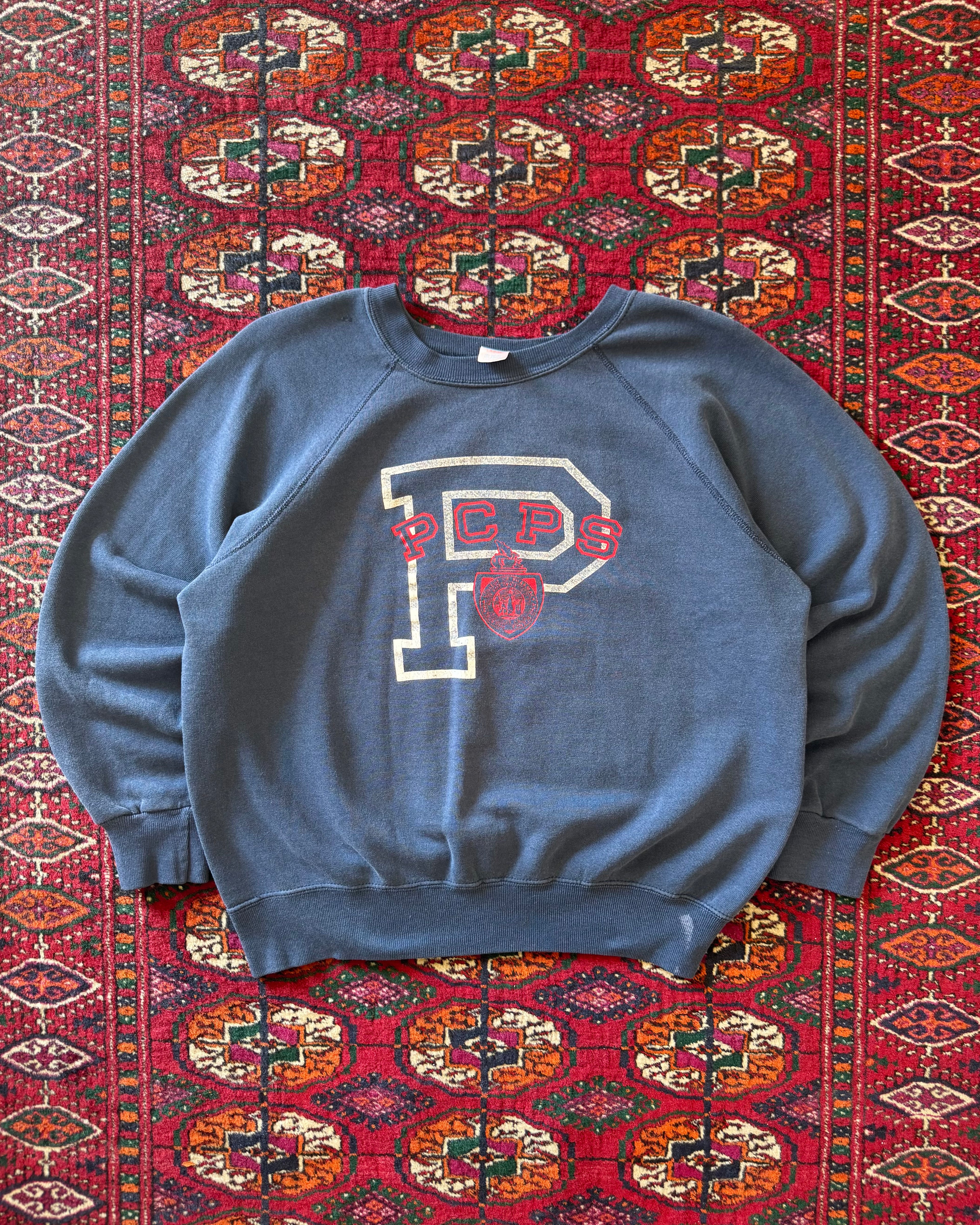 1970s/80s champion blue bar, Philadelphia College of pharmacy and science sweatshirt
