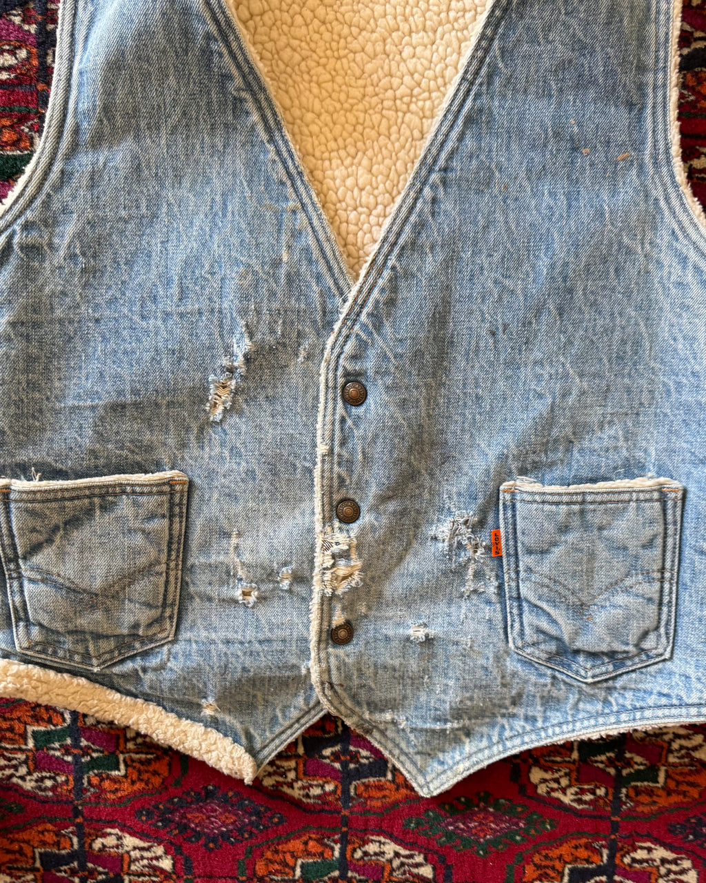 1980s Levi’s Sherpa denim vest