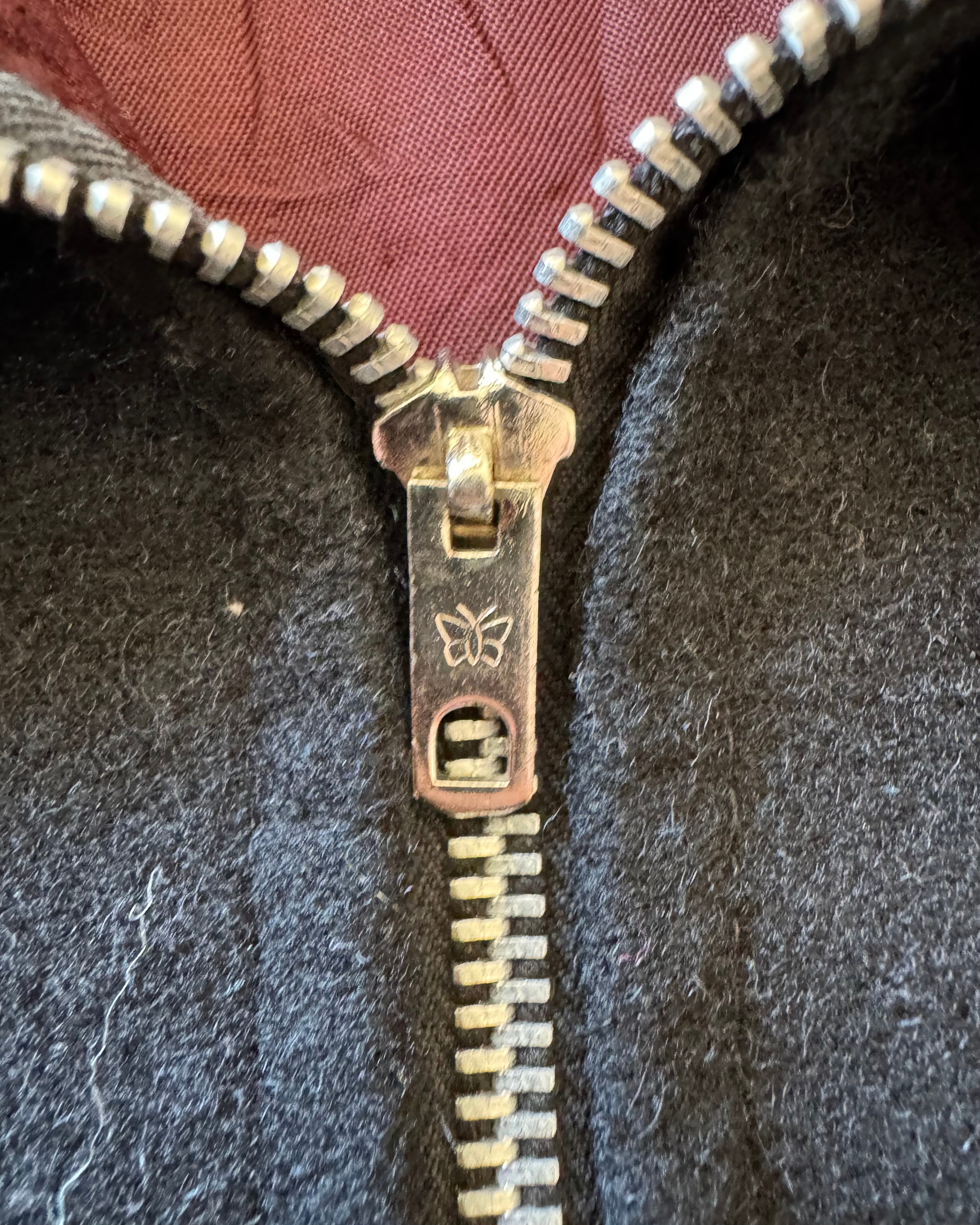 Vintage USMC New York souvenir wool zip up jacket ￼