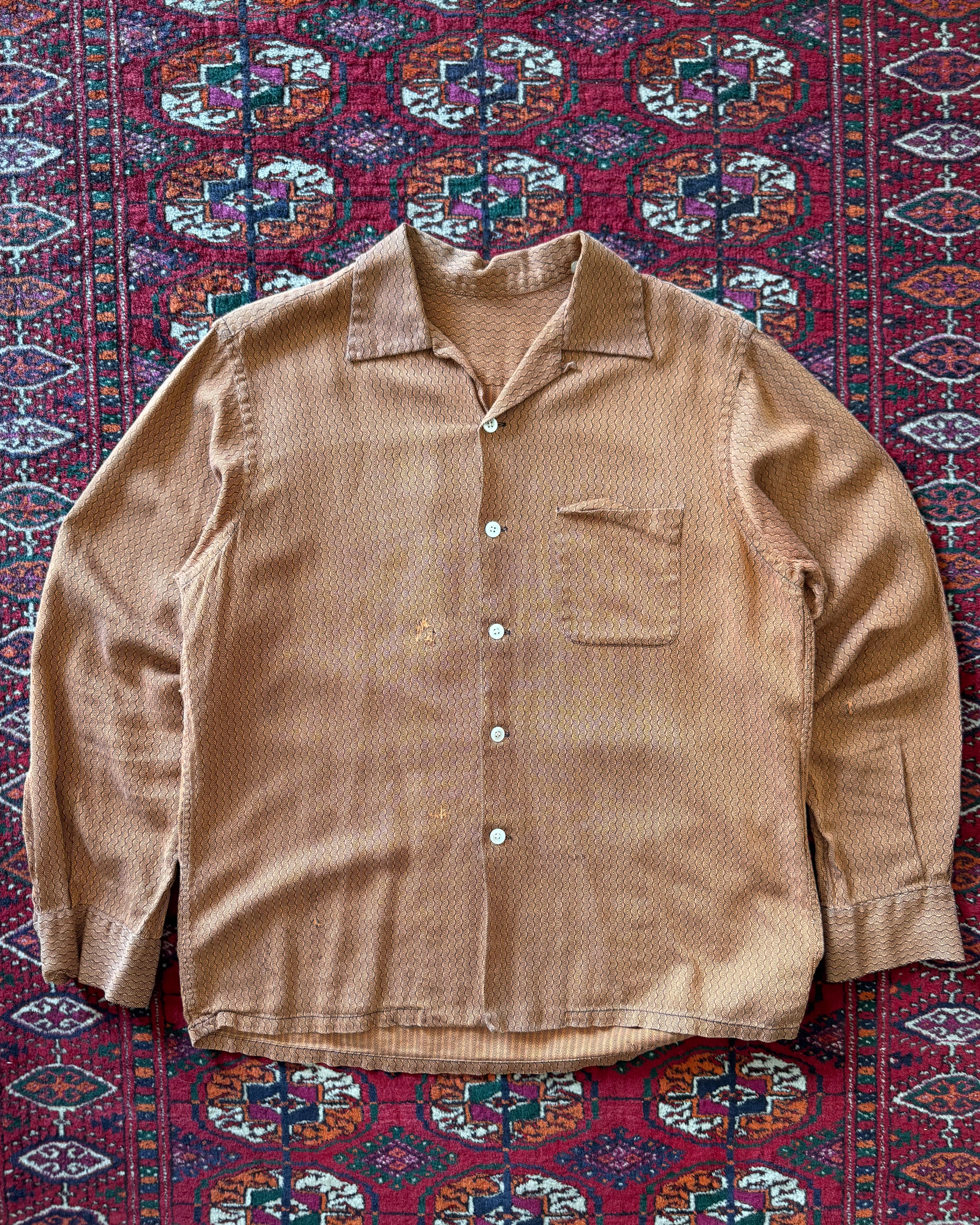 1950s textured gab shirt