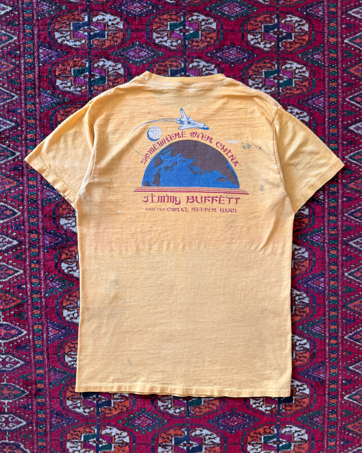 1980s distressed jimmy buffet china tour tee