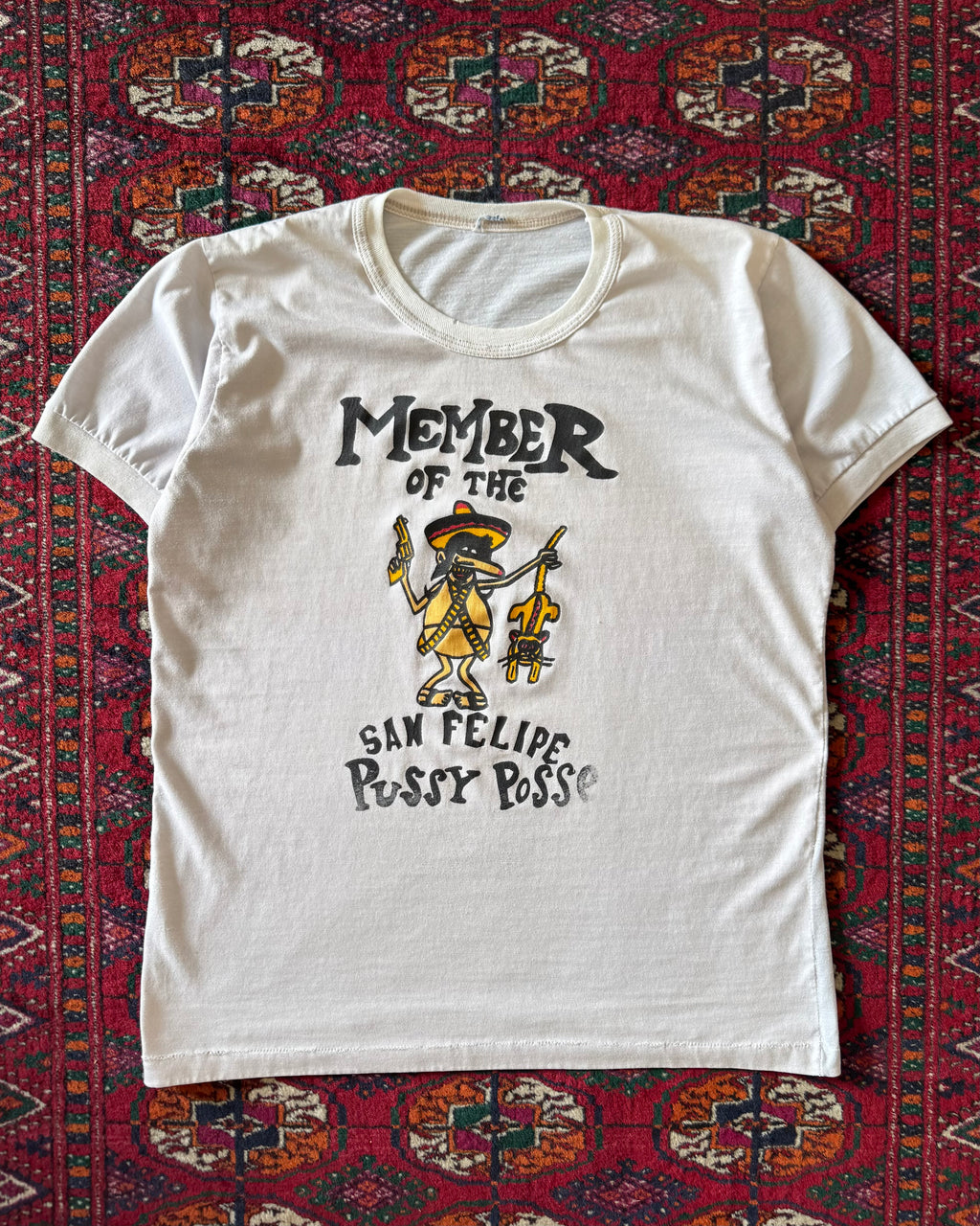 Vintage 1970s member of the San Felipe pussy posse ringer