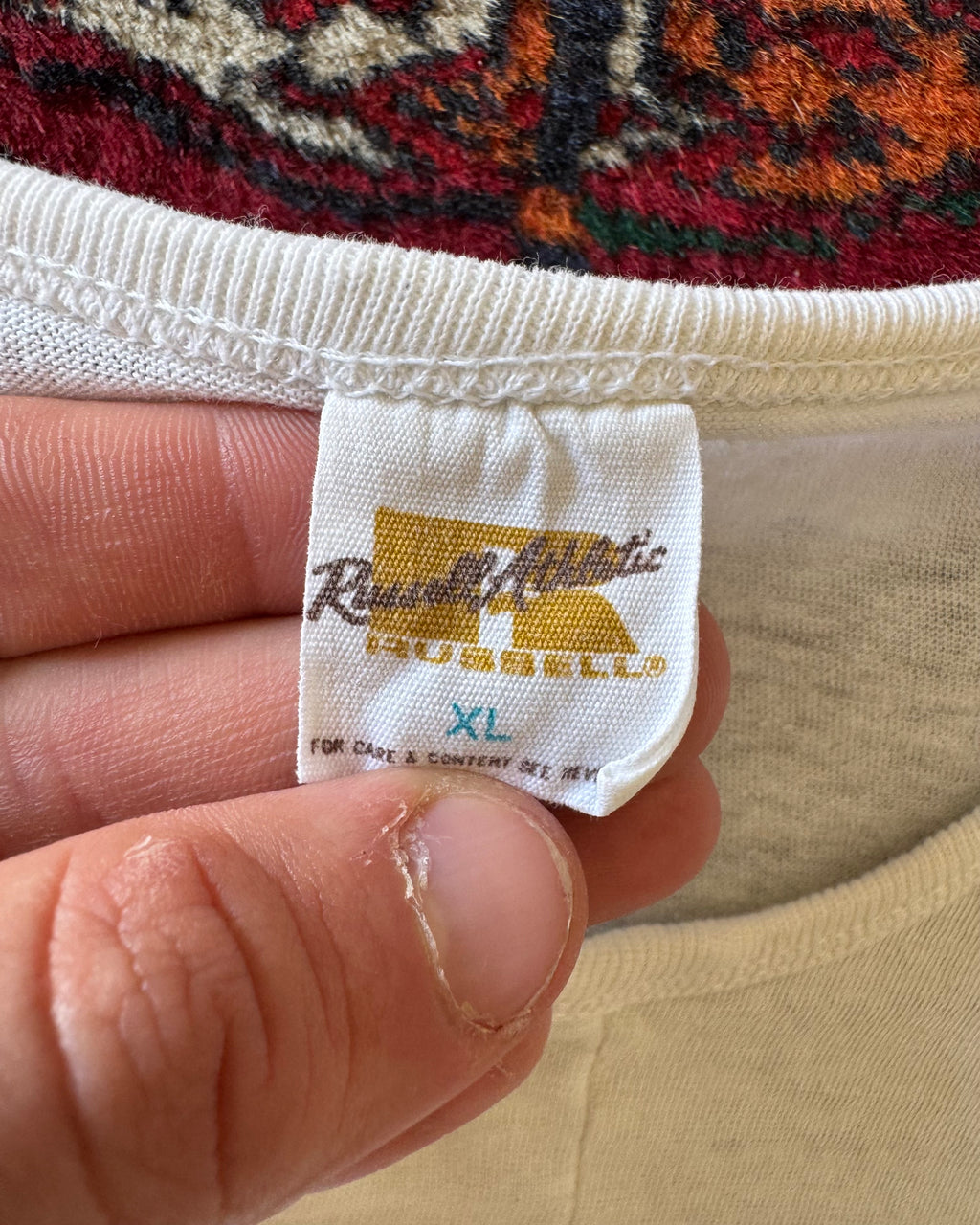 1970s faded distressed Russell shirt