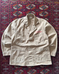 1950s Fincks Beige HBT chore coat with chainstitch