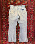 Vintage 1960s/70s wrangler faded distressed boot cut jeans