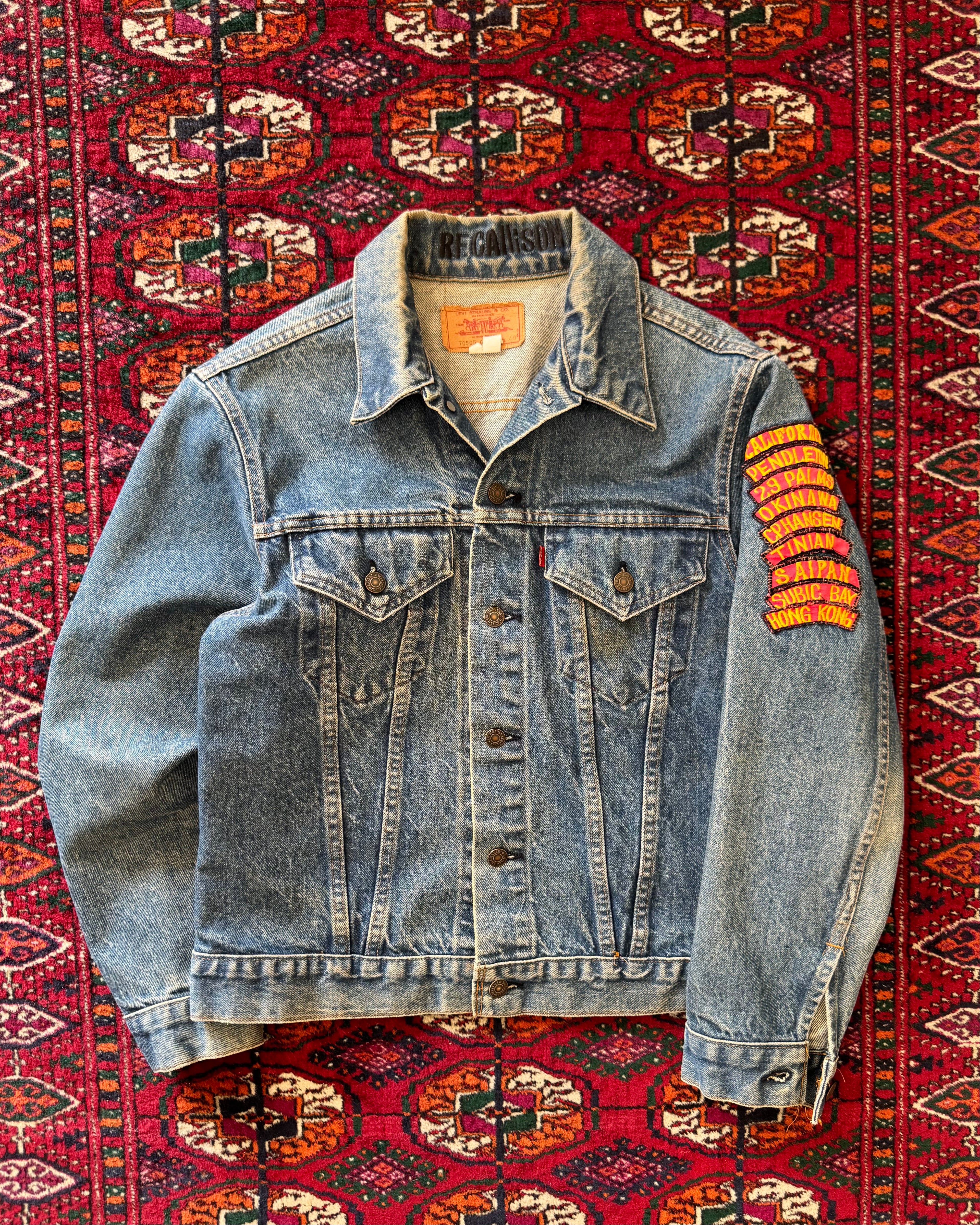 1980s Levi’s type 3 souvenir patched jacket