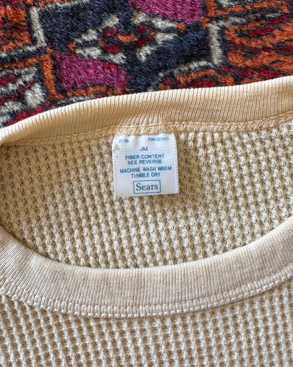 1970s sears cream thermal