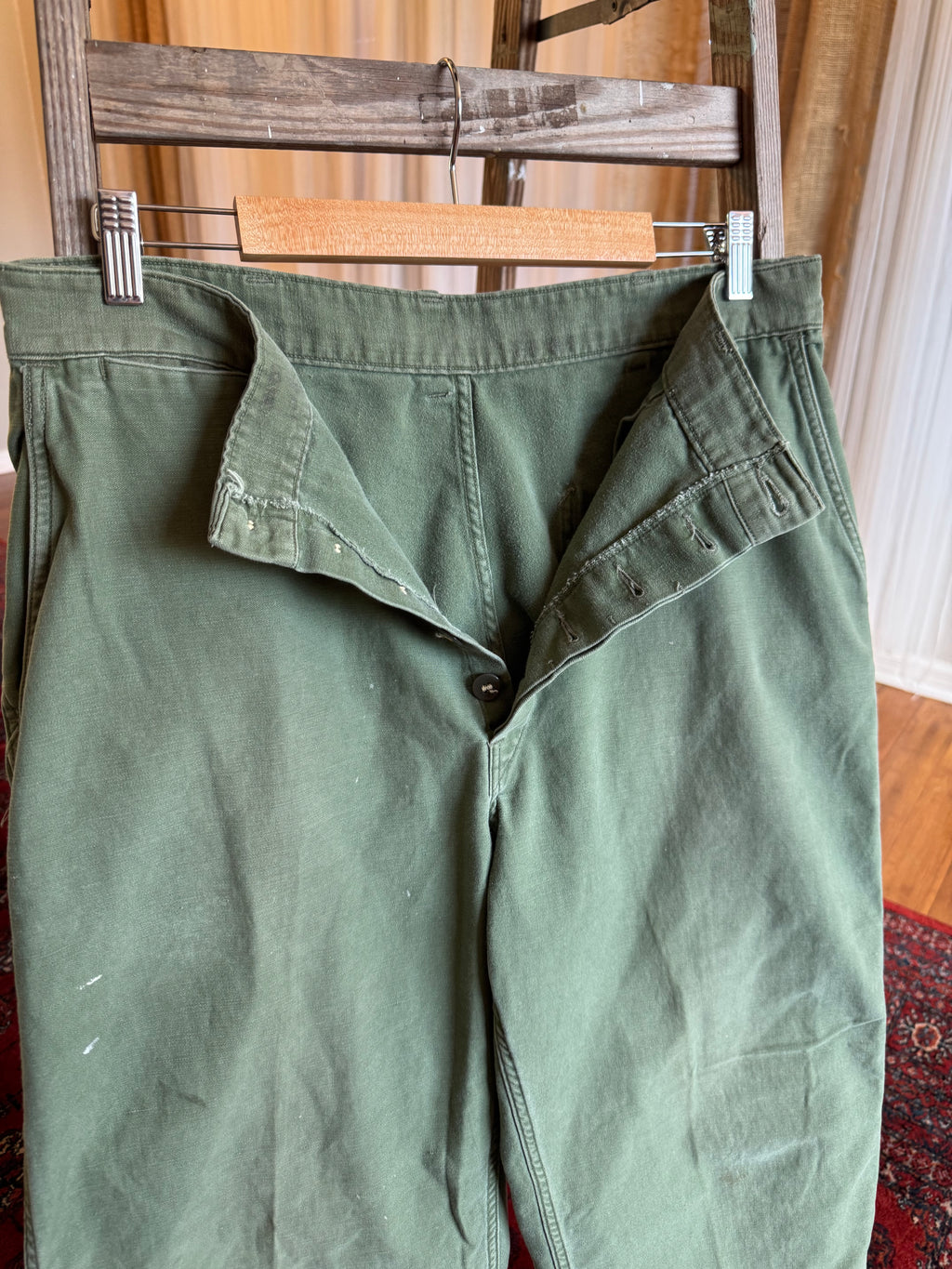 1960s army fatigue, engineer work pants