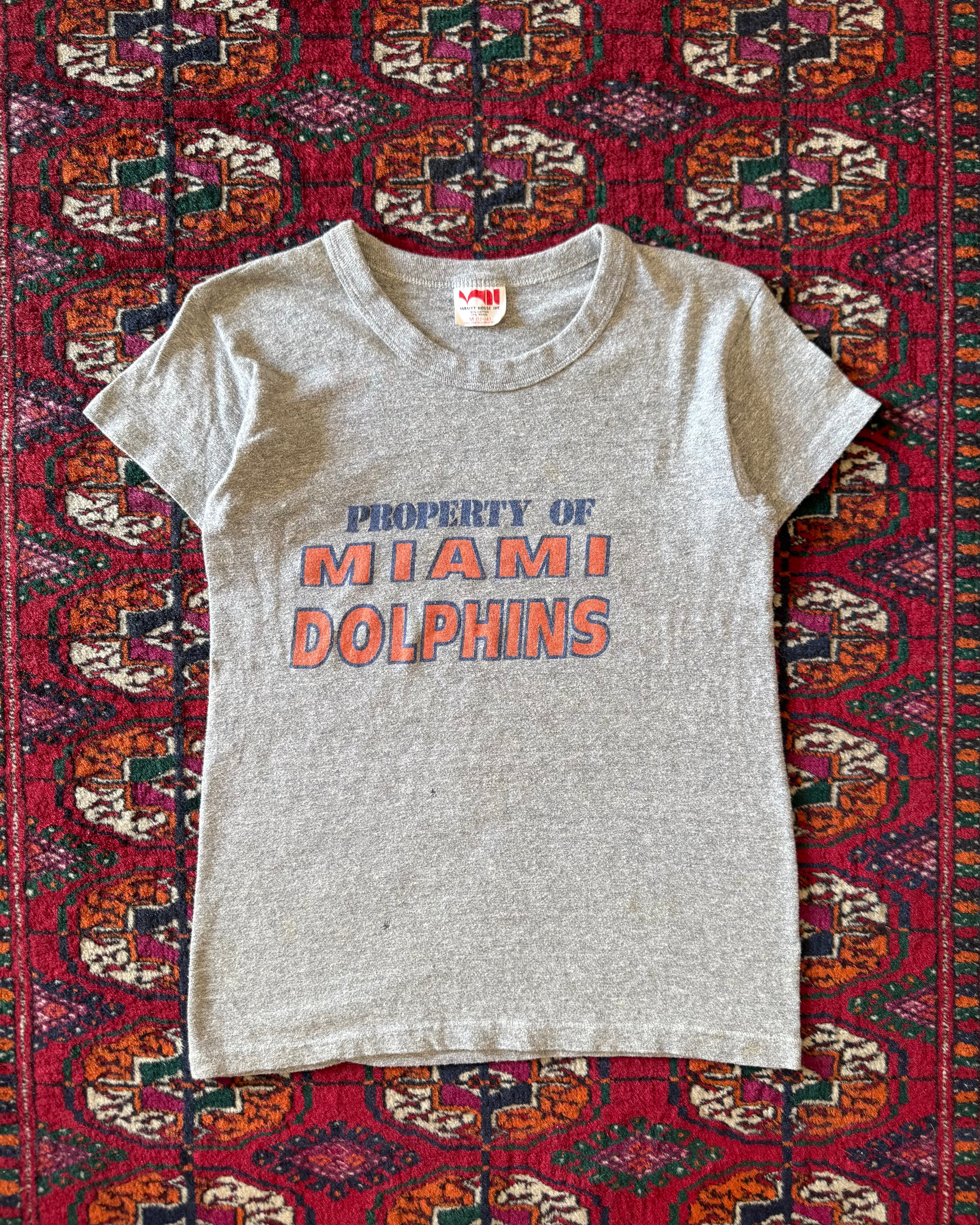 Vintage property of Miami Dolphins 1970s athletic T-shirt