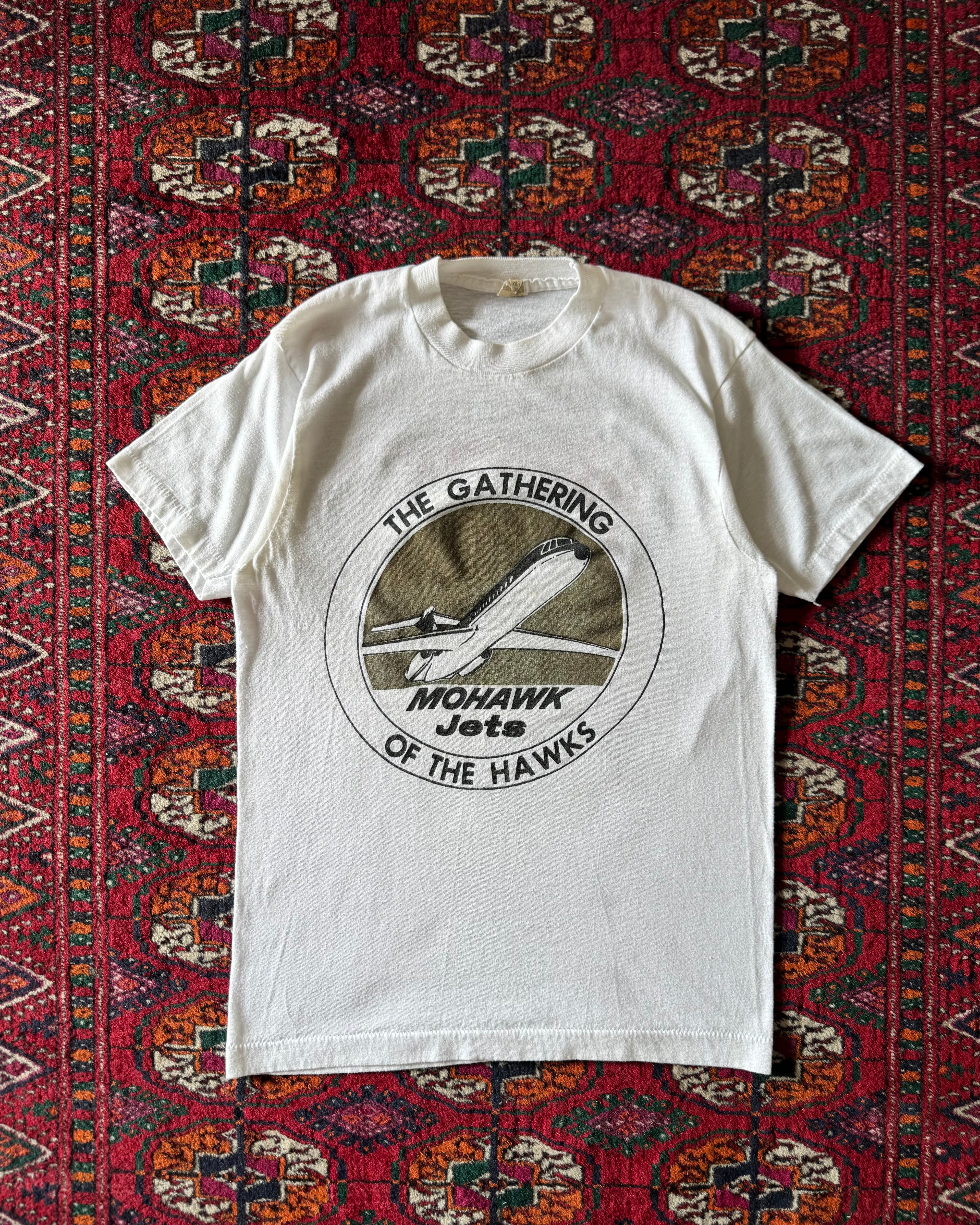 Vintage 1980s Mohawk jets private planes T-shirt ￼