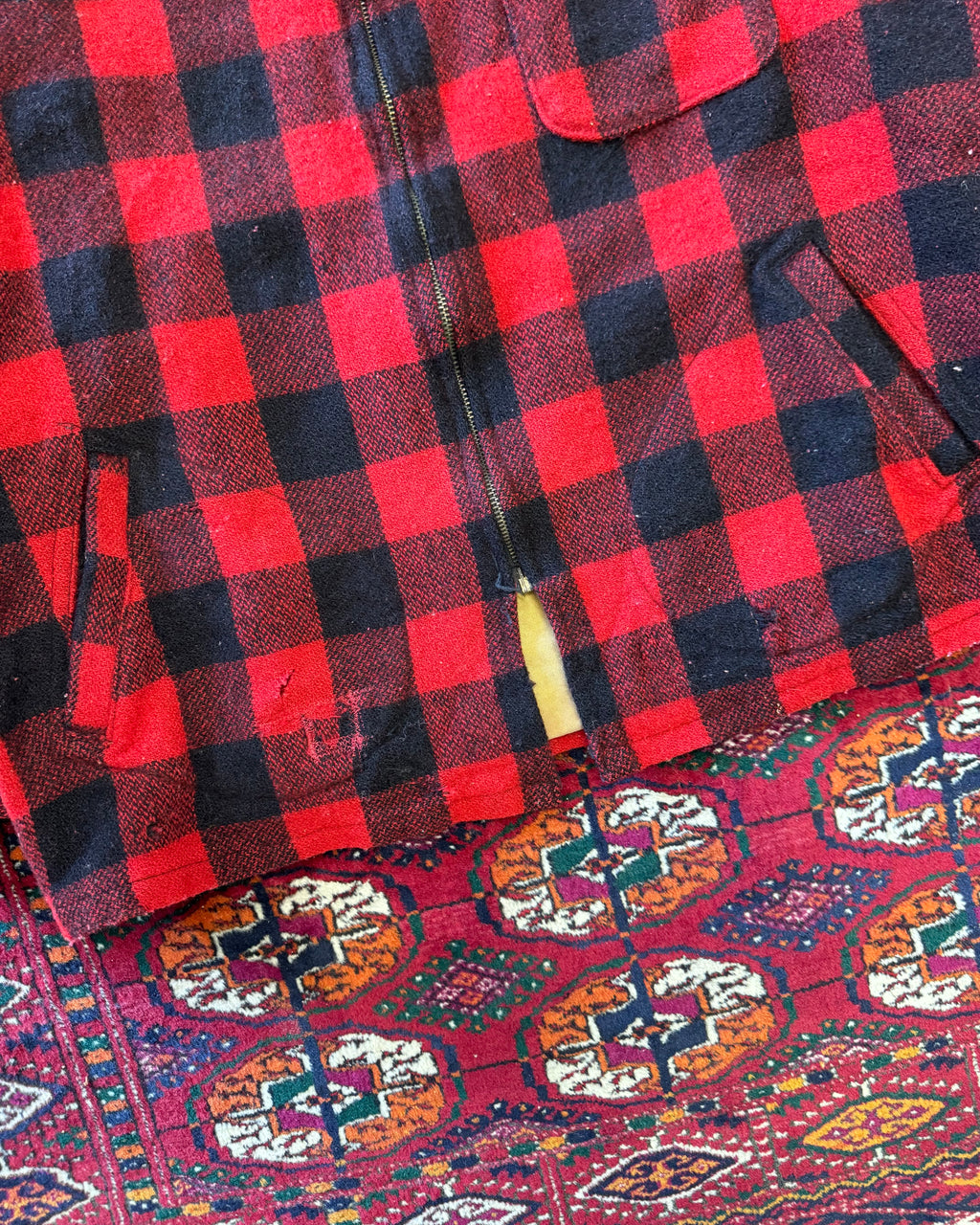1960s Duxbak Utica buffalo plaid hunting jacket