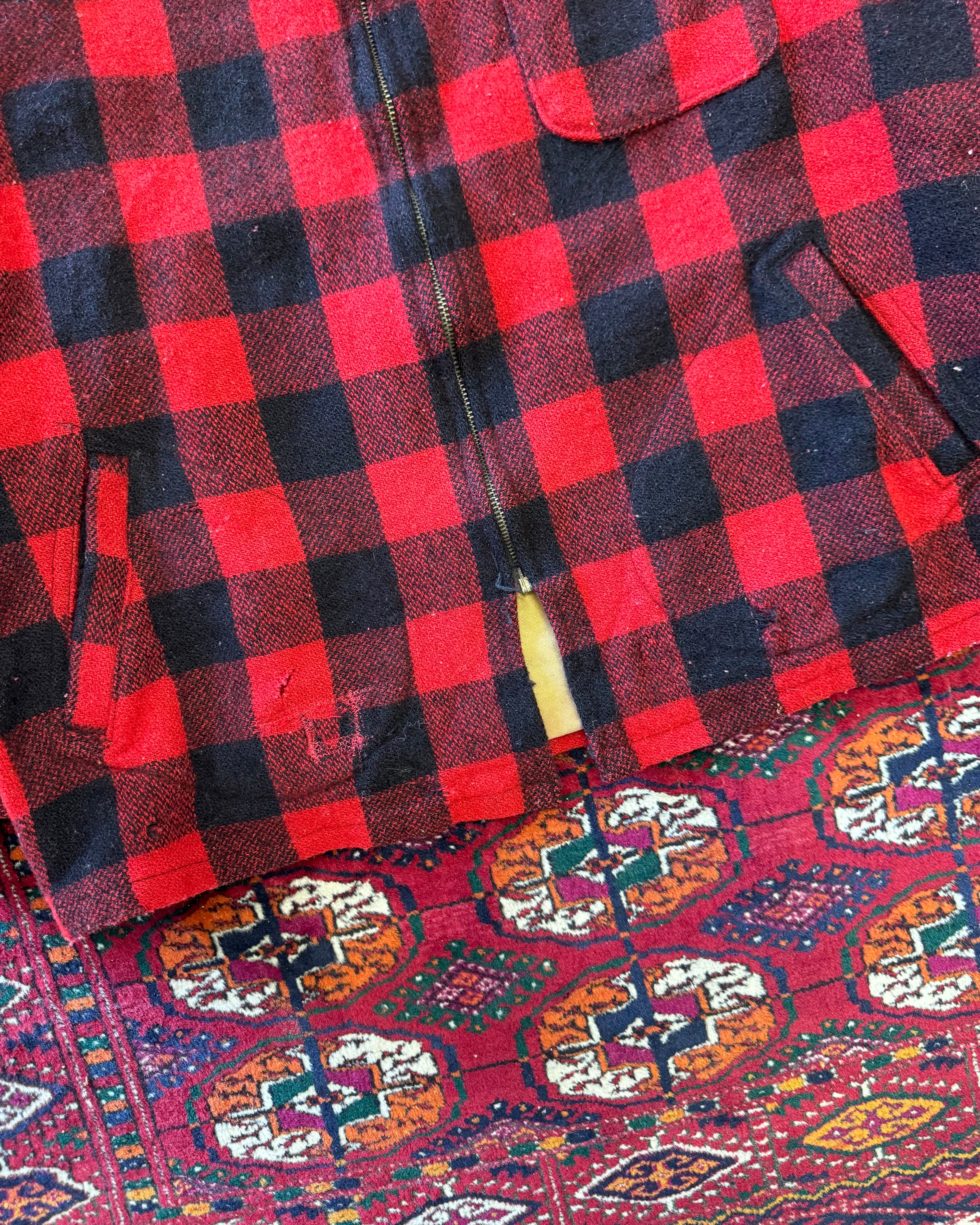 1960s Duxbak Utica buffalo plaid hunting jacket