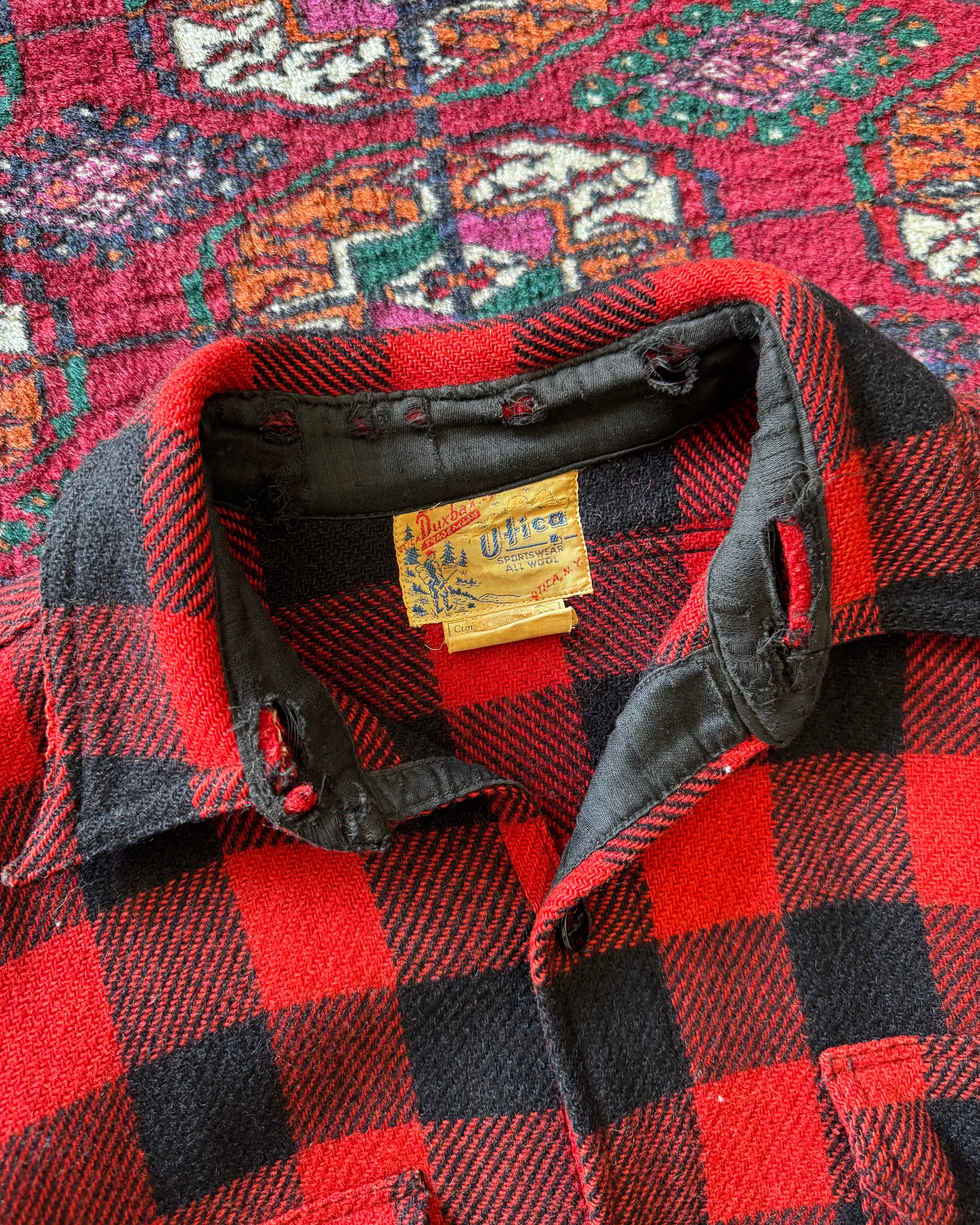 1940s Duxbak Utica all wool shirt